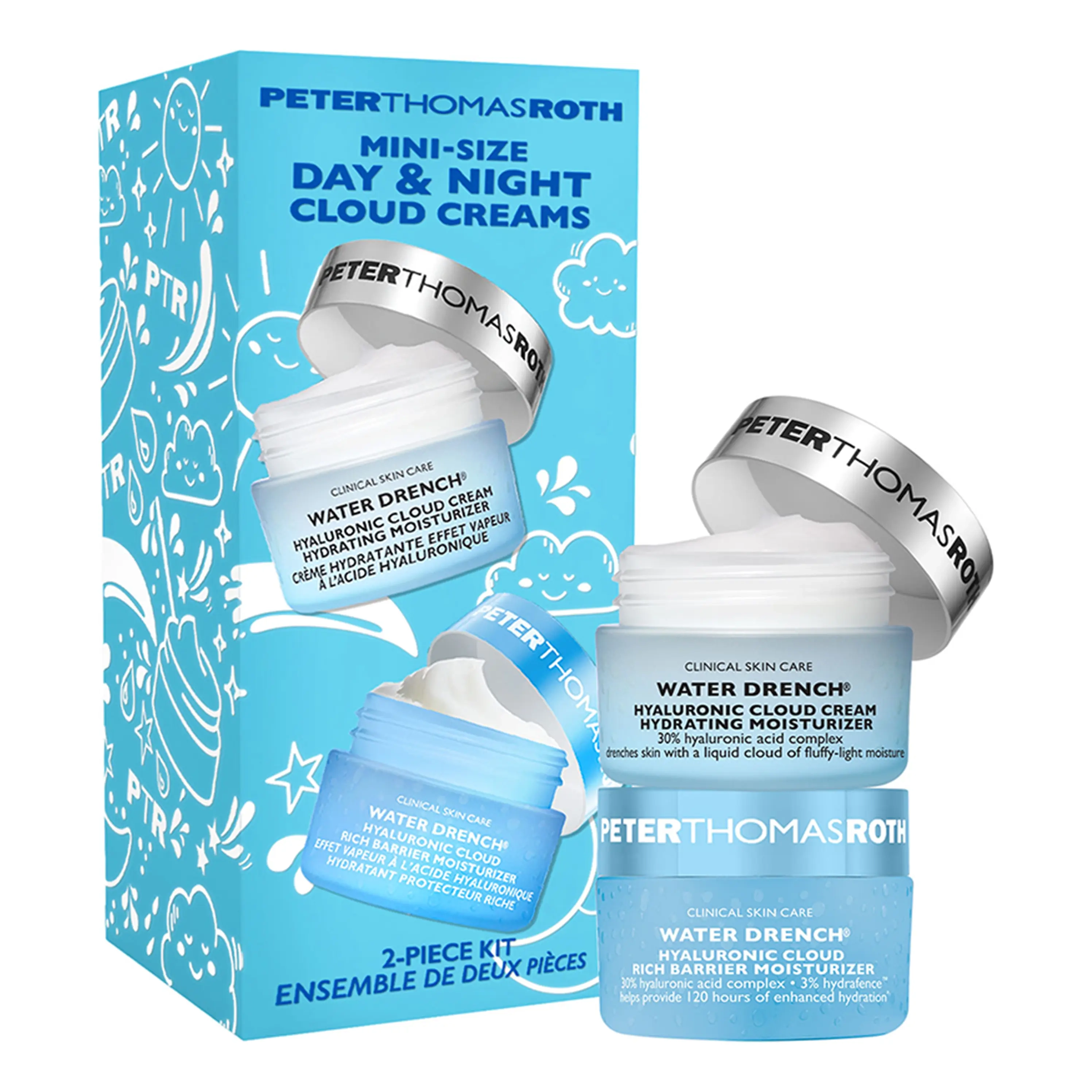 Подарочный набор кремов в мини-формате Mini-Size Day & Night Cloud Creams 2-Piece Kit PETER THOMAS ROTH