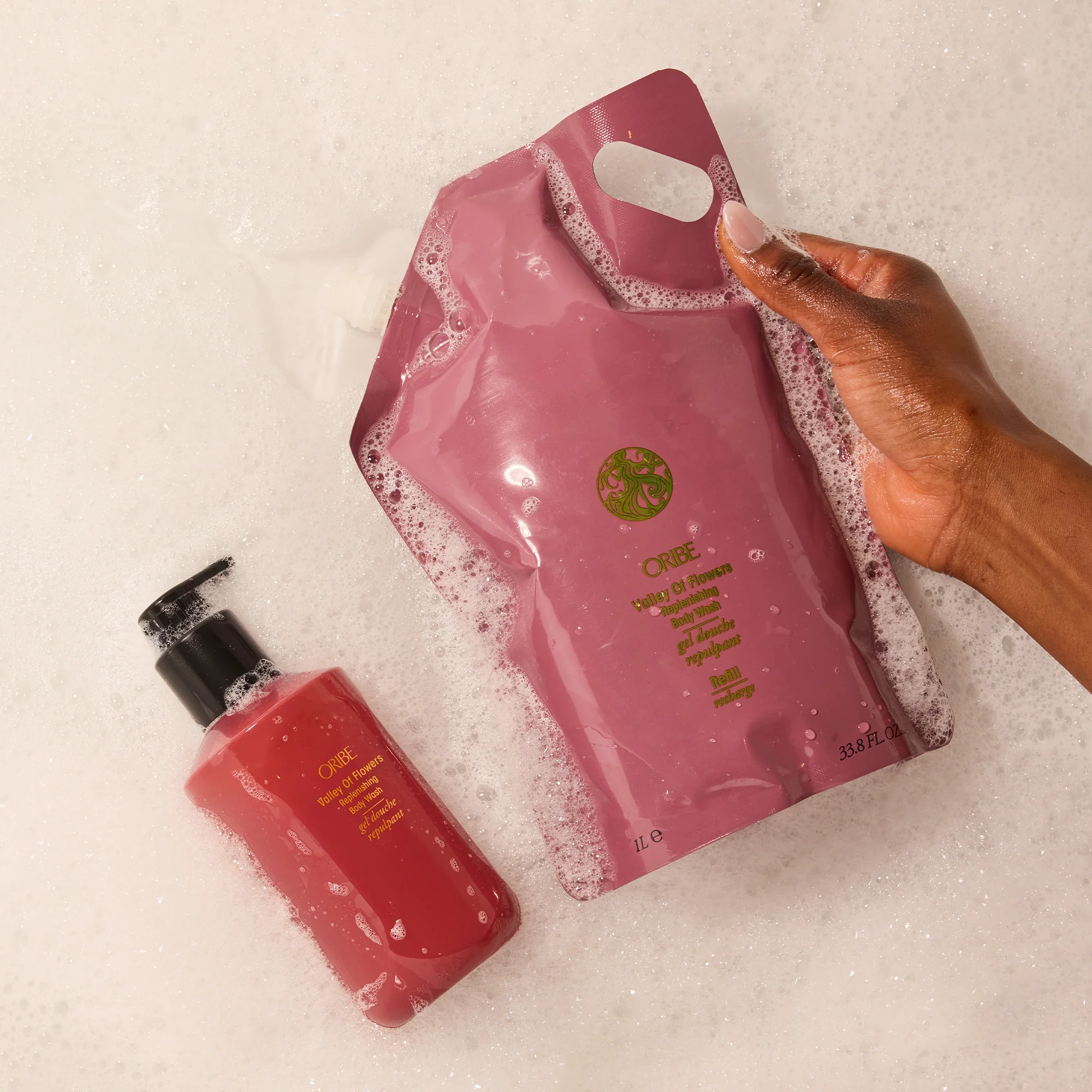 Відновлювальний гель для душу "Квіткове пробудження» Valley of Flowers Replenishing Body Wash ORIBE Обʼєм 300 мл — фото 4