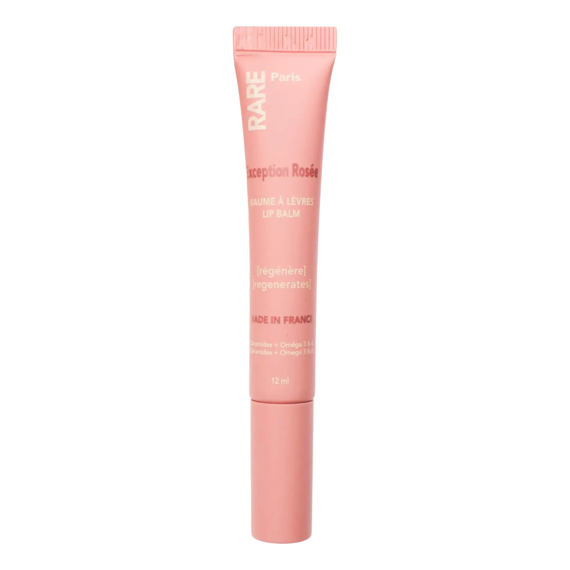 Бальзам для губ з церамідами, Омега-3 та -6 Exception Rosée Regenerating Lip Balm RARE PARIS Обʼєм 12 мл