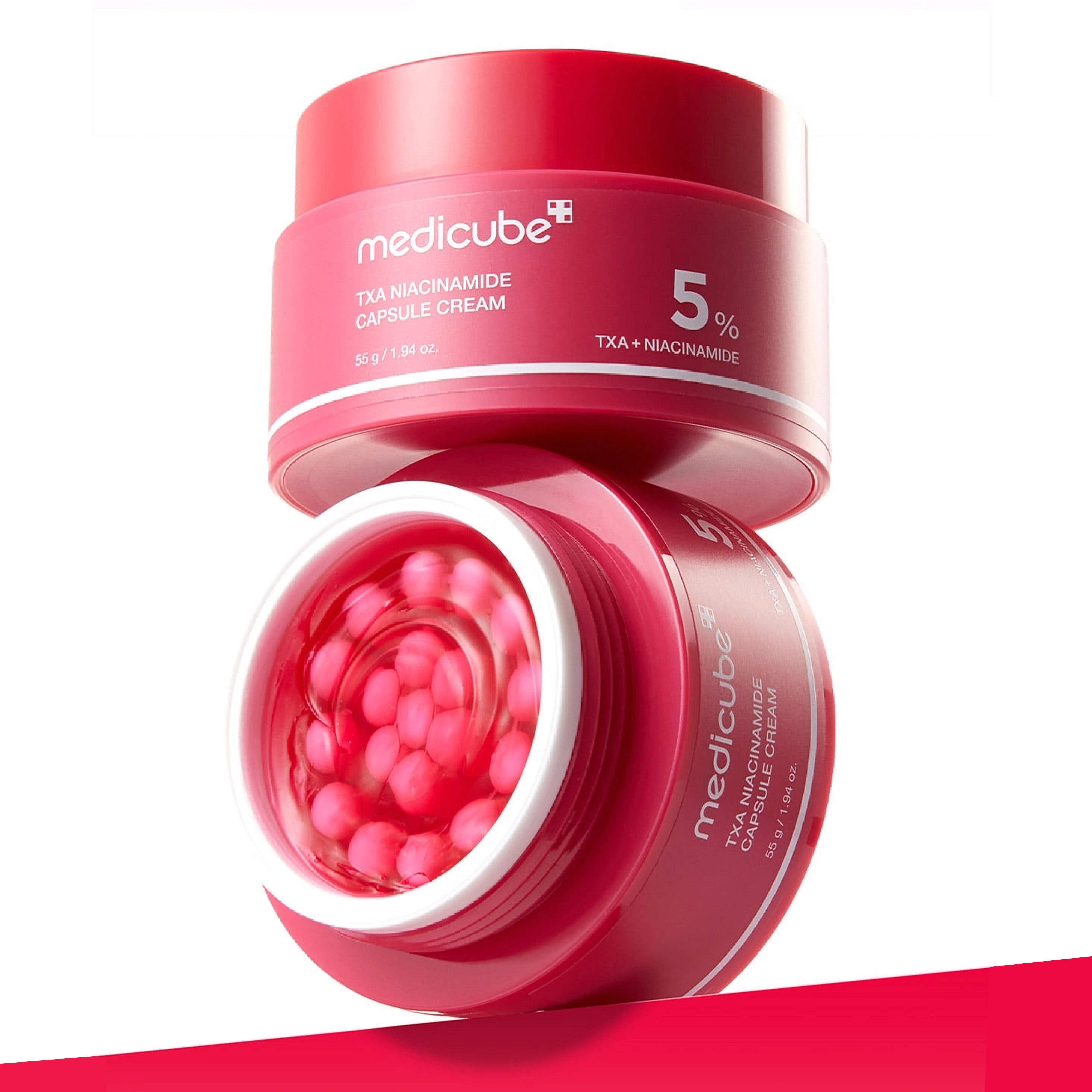 Капсульний крем з транексамовою кислотою та ніацинамідом TXA Niacinamide Capsule Cream MEDICUBE Вага 55 г — фото 5