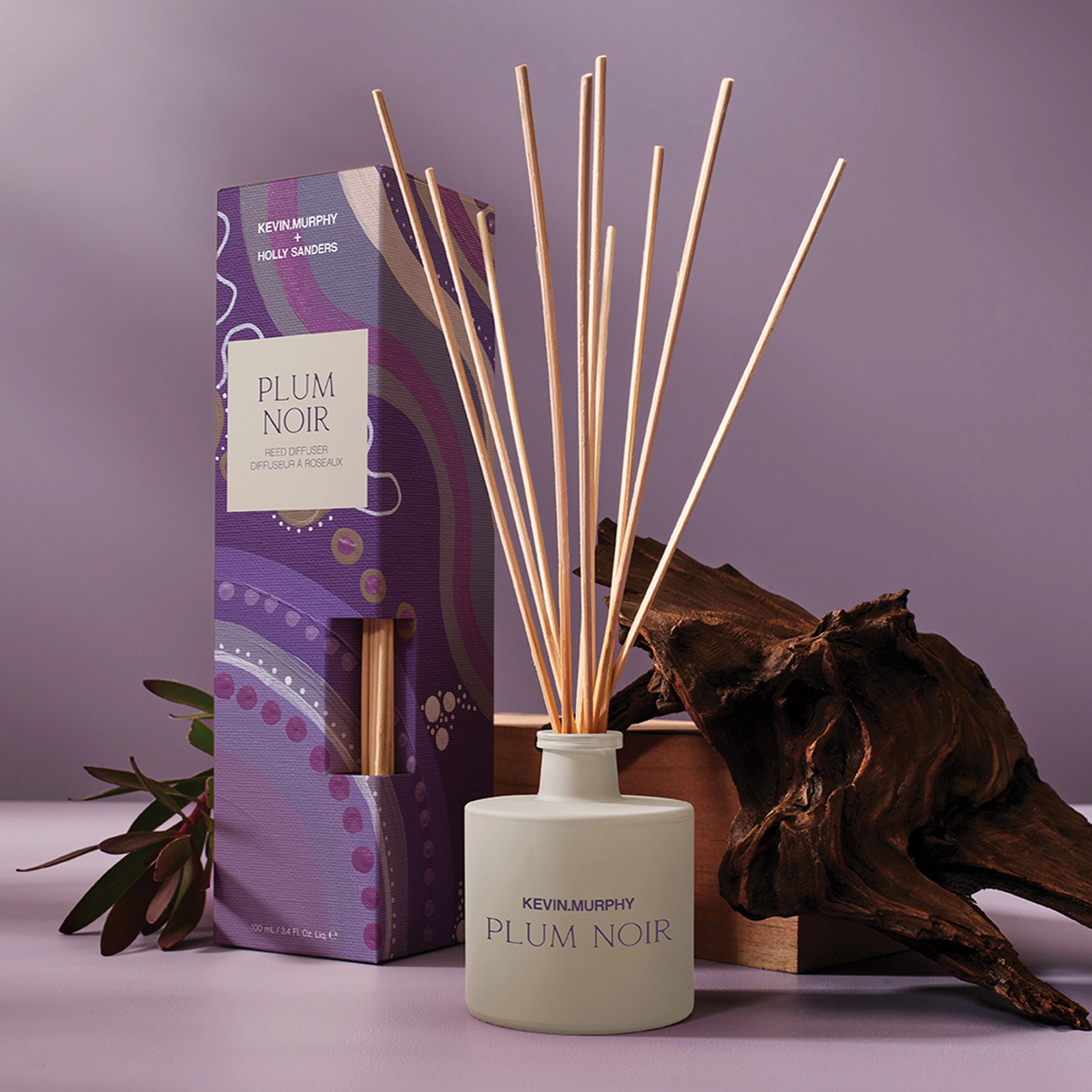Лимитированный аромадифузор Plum Noir Reed Diffuser KEVIN.MURPHY Объем 100 мл — фото 4