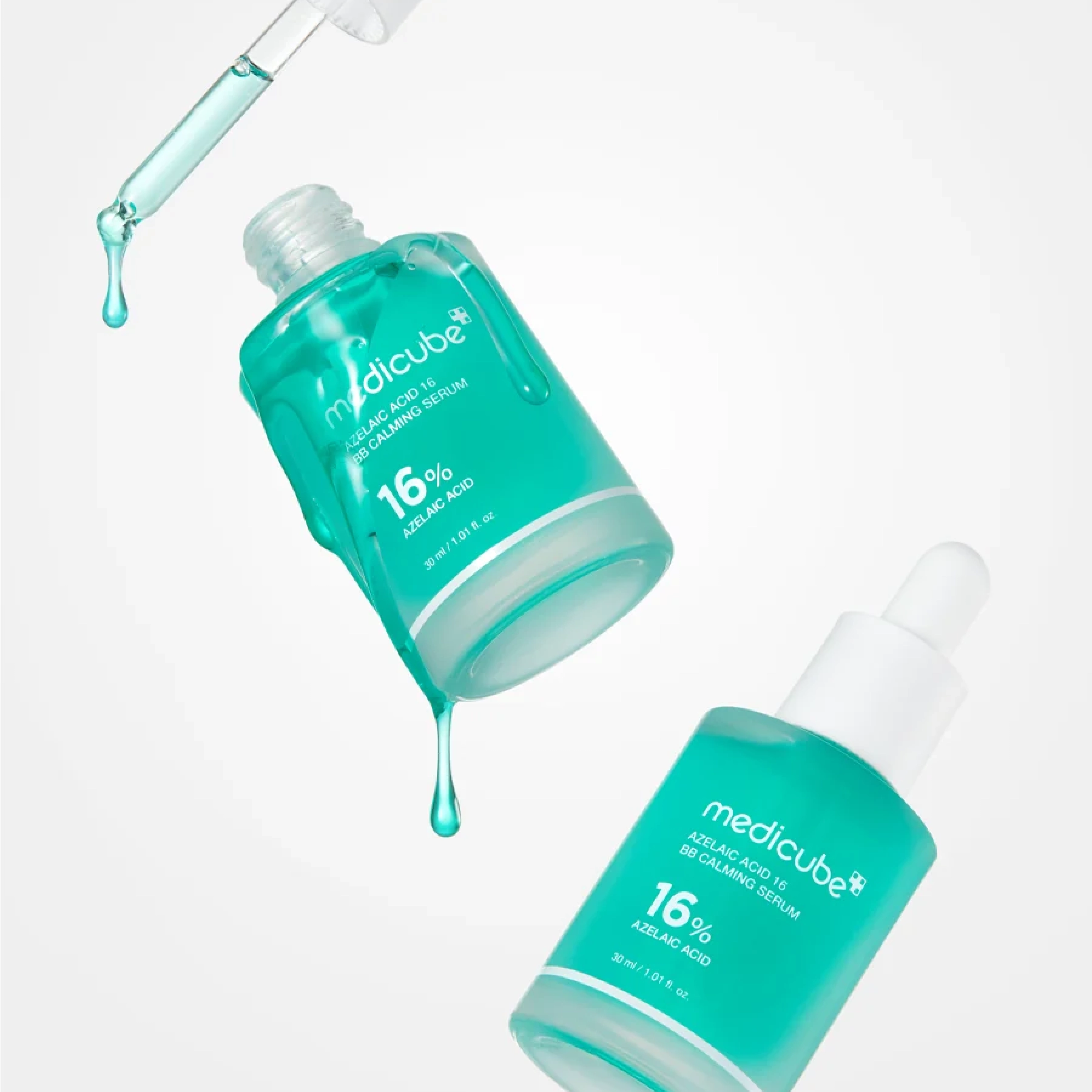 Успокаивающая сыворотка с азелаиновой кислотой 16% Azelaic Acid 16 BB Calming Serum MEDICUBE Объем 30 мл — фото 2