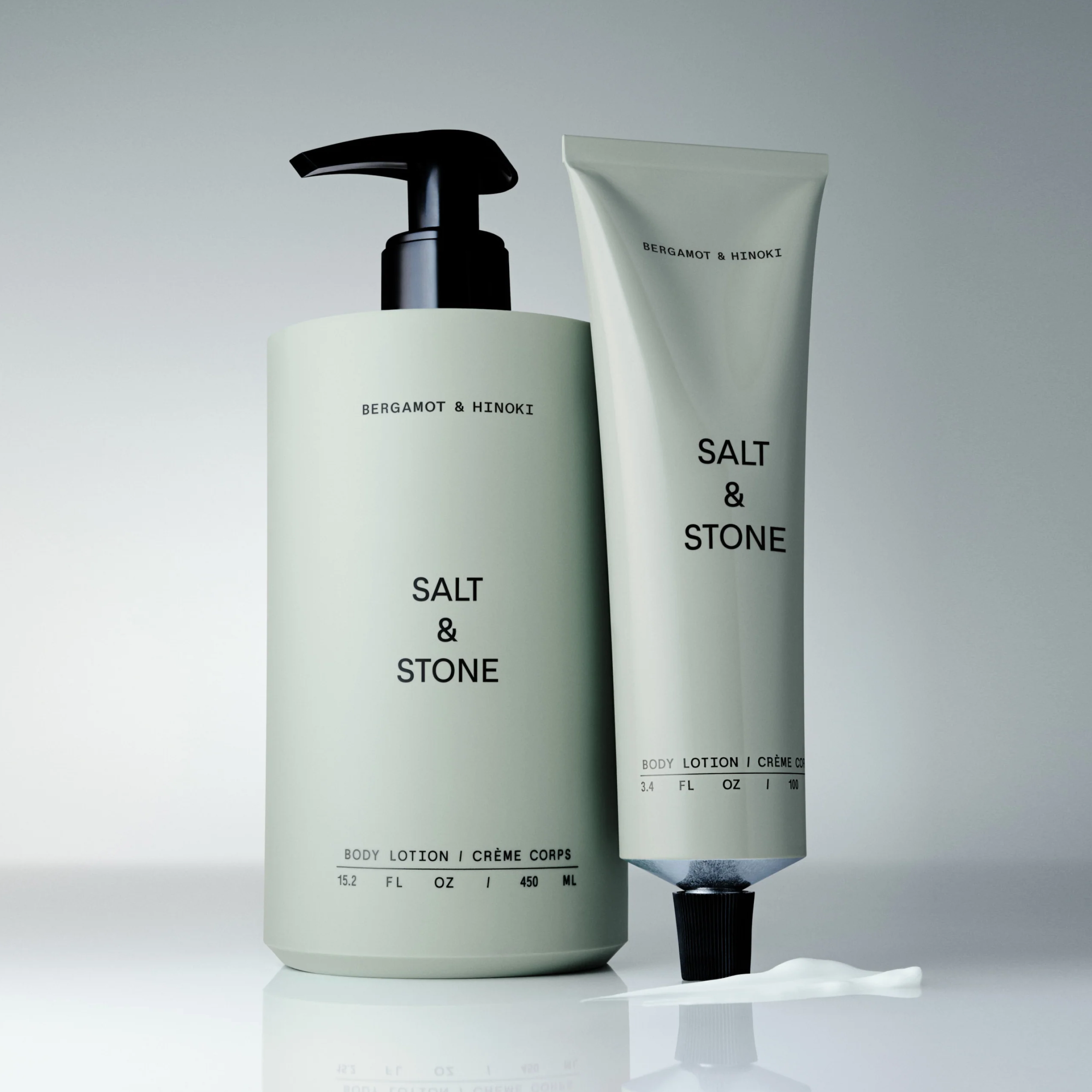 Зволожуючий лосьйон для тіла з ароматом бергамоту та хінокі Body Lotion Bergamot & Hinoki SALT & STONE Обʼєм 100 мл — фото 6