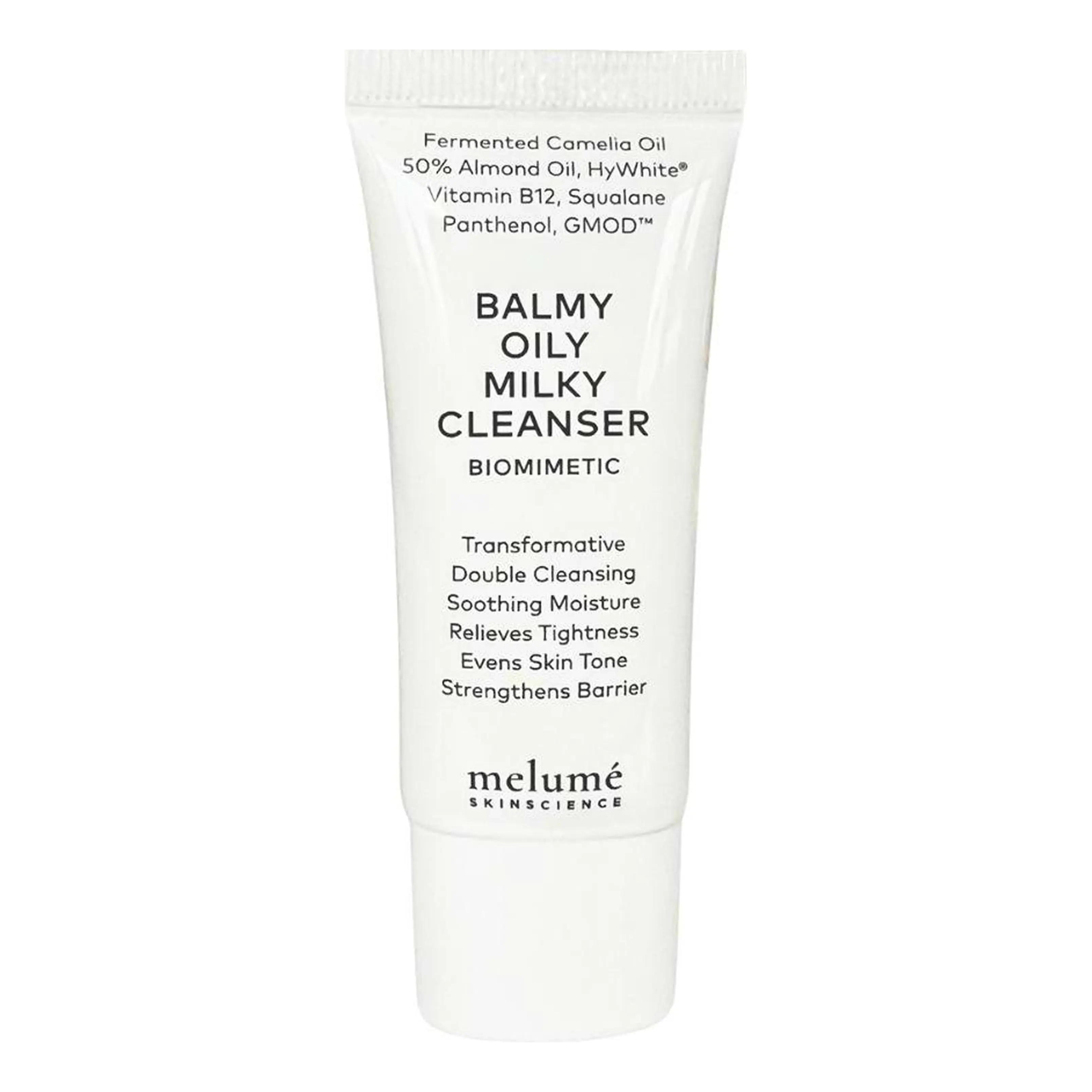 Освітлюючий зволожуючий бальзам для очищення шкіри Balmy Oily Milky Cleanser MELUMÉ SKINSCIENCE Обʼєм 20 мл