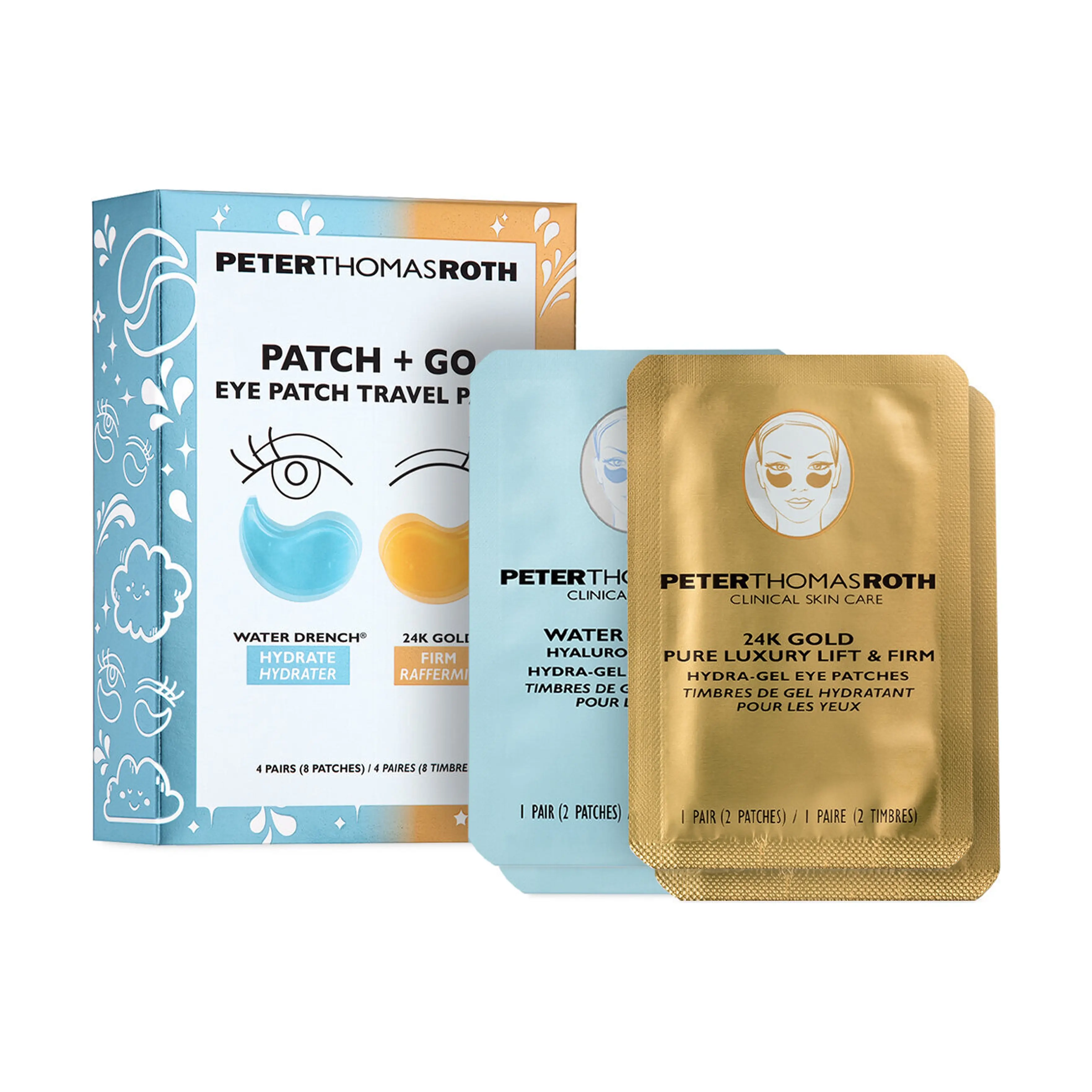 Дорожный набор патчей для зоны вокруг глаз Eye Patch Travel Pack "Patch + Go" 4 pairs PETER THOMAS ROTH