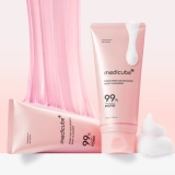 Очищувальна пінка з полінуклеотидами та ніацинамідом PDRN Pink Niacinamide Whip Cleanser MEDICUBE Обʼєм 120 мл — фото 6