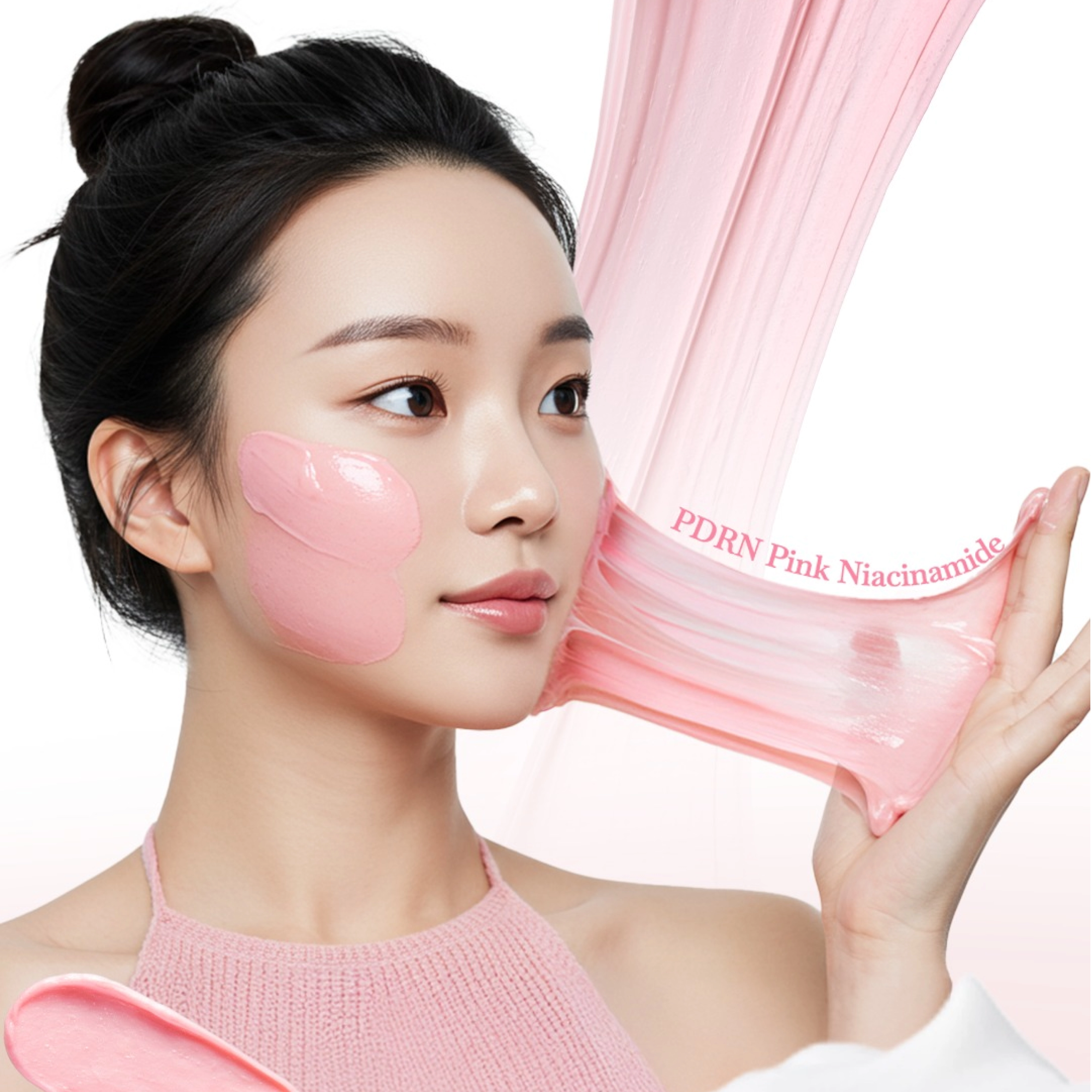 Очищувальна пінка з полінуклеотидами та ніацинамідом PDRN Pink Niacinamide Whip Cleanser MEDICUBE Обʼєм 120 мл — фото 4