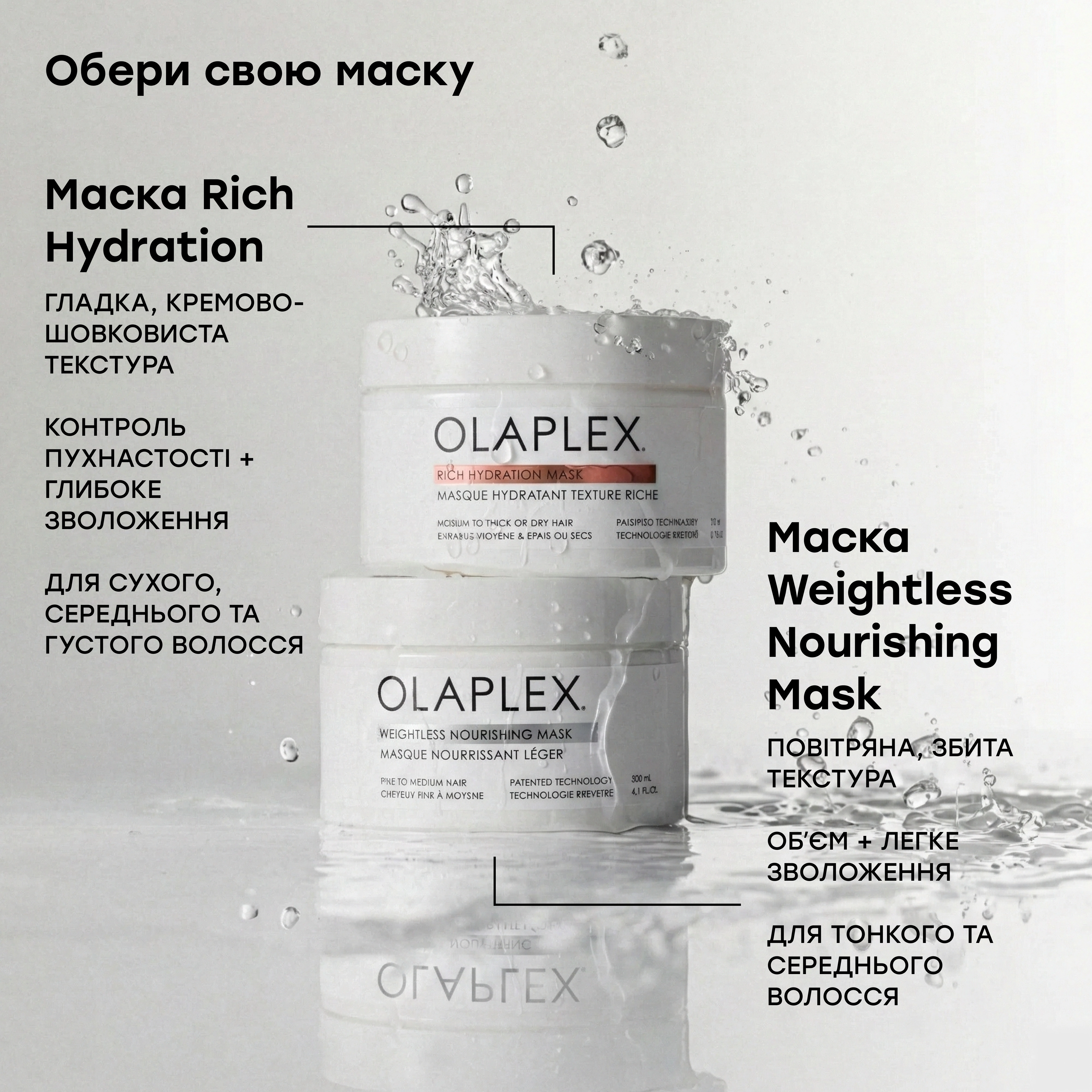 Маска для зволоження та обʼєму тонкого волосся Weightless Nourishing Mask OLAPLEX Обʼєм 200 мл — фото 7
