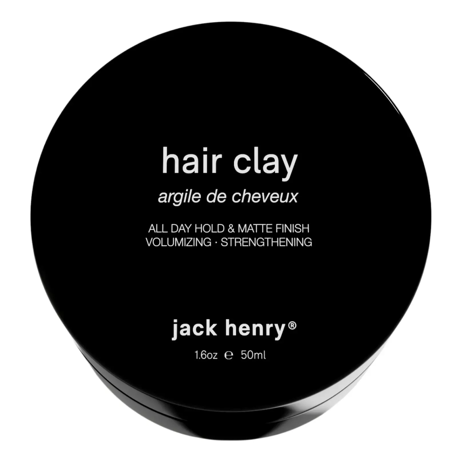 Матуюча глина сильної фіксації Hair Clay JACK HENRY Обʼєм 50 мл