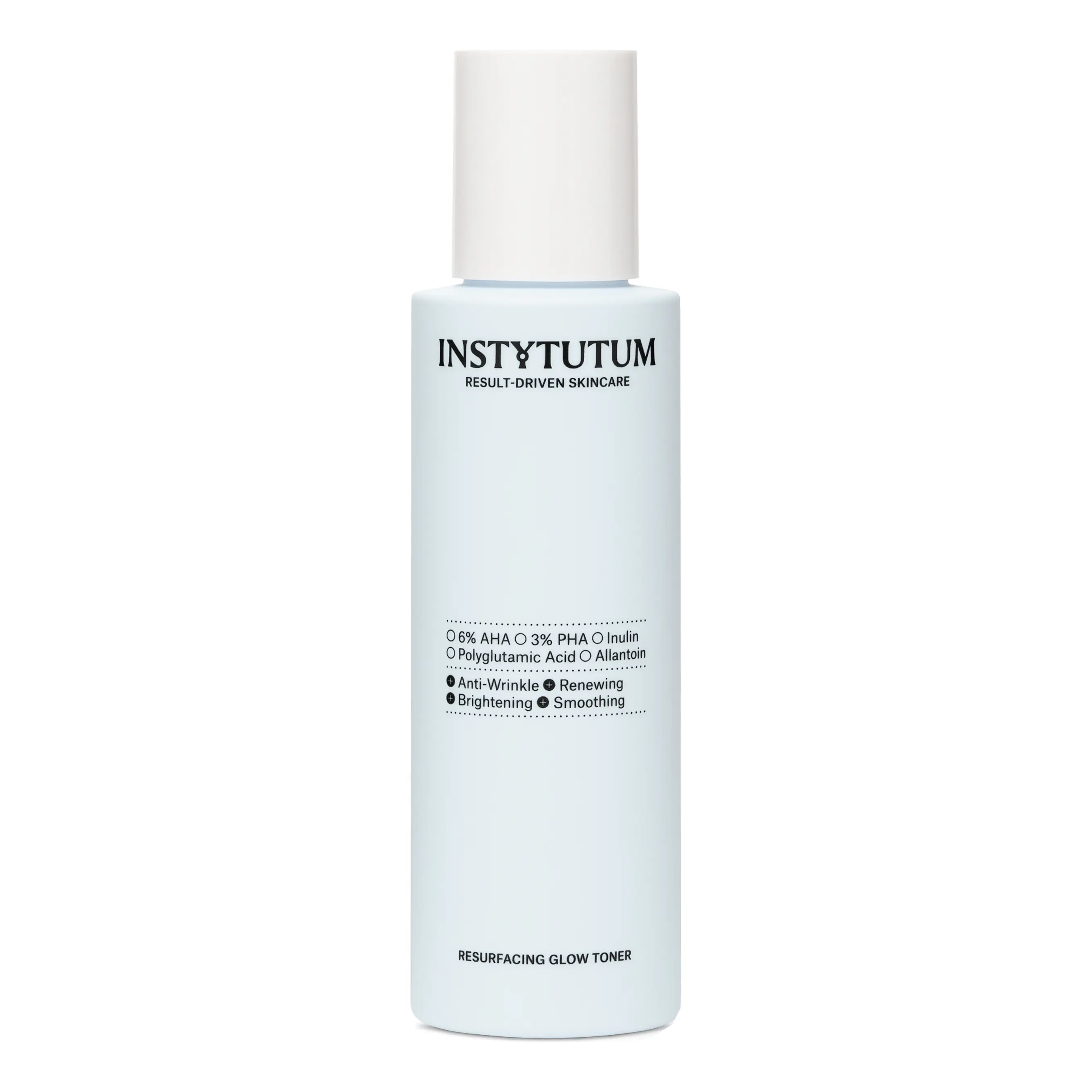 Тонер з AHA та PHA кислотами для оновлення та вирівнювання тону шкіри Resurfacing Glow Toner INSTYTUTUM Обʼєм 100 мл