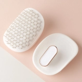 Щітка для волосся з резинкою - Біла Healthy Hair Brush with Scrunchie MANTA Відтінок White/Rose Gold — фото 4