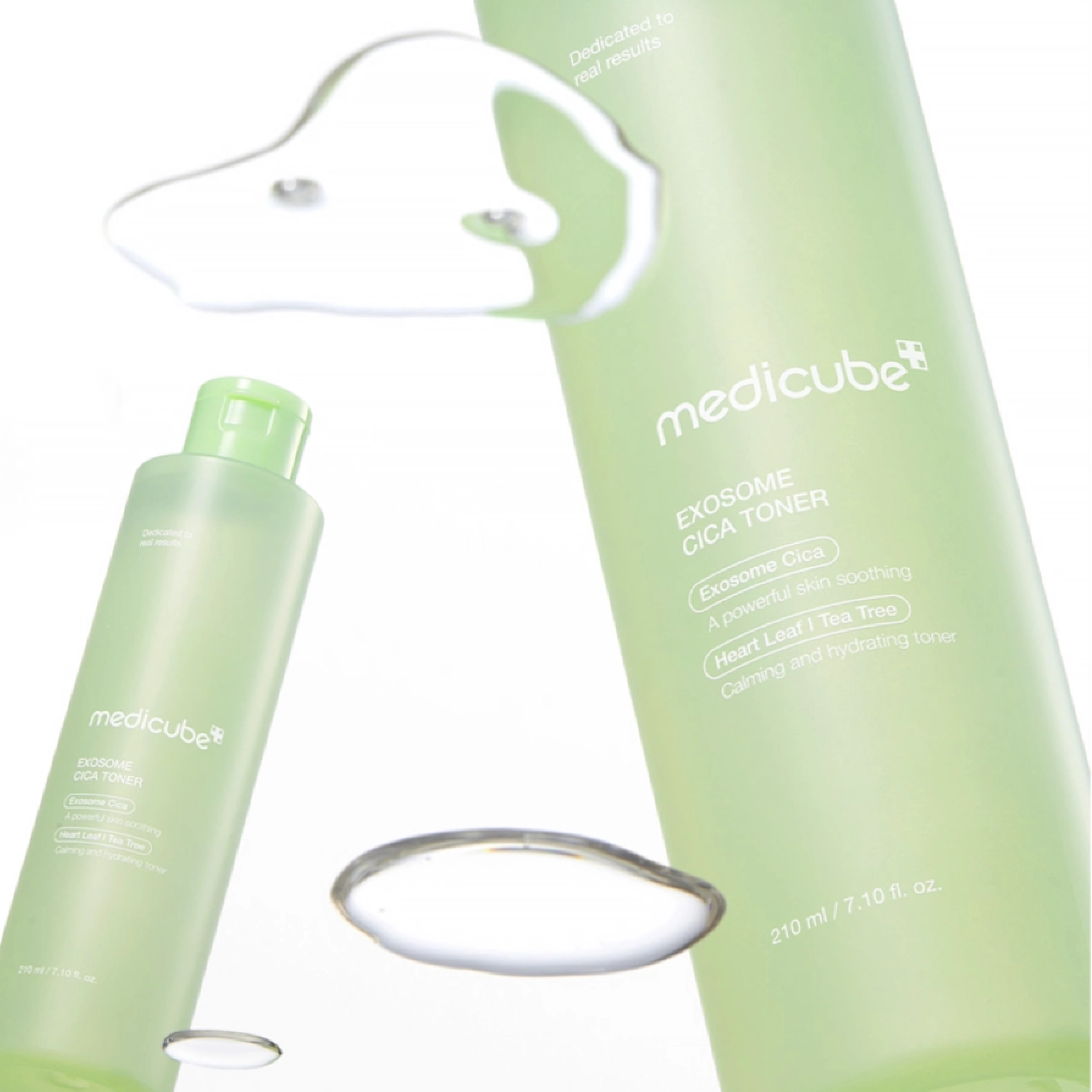 Заспокійливий тонер з екзосомами центели та чайним деревом Medicube Exosome Cica Toner MEDICUBE Обʼєм 210 мл — фото 5
