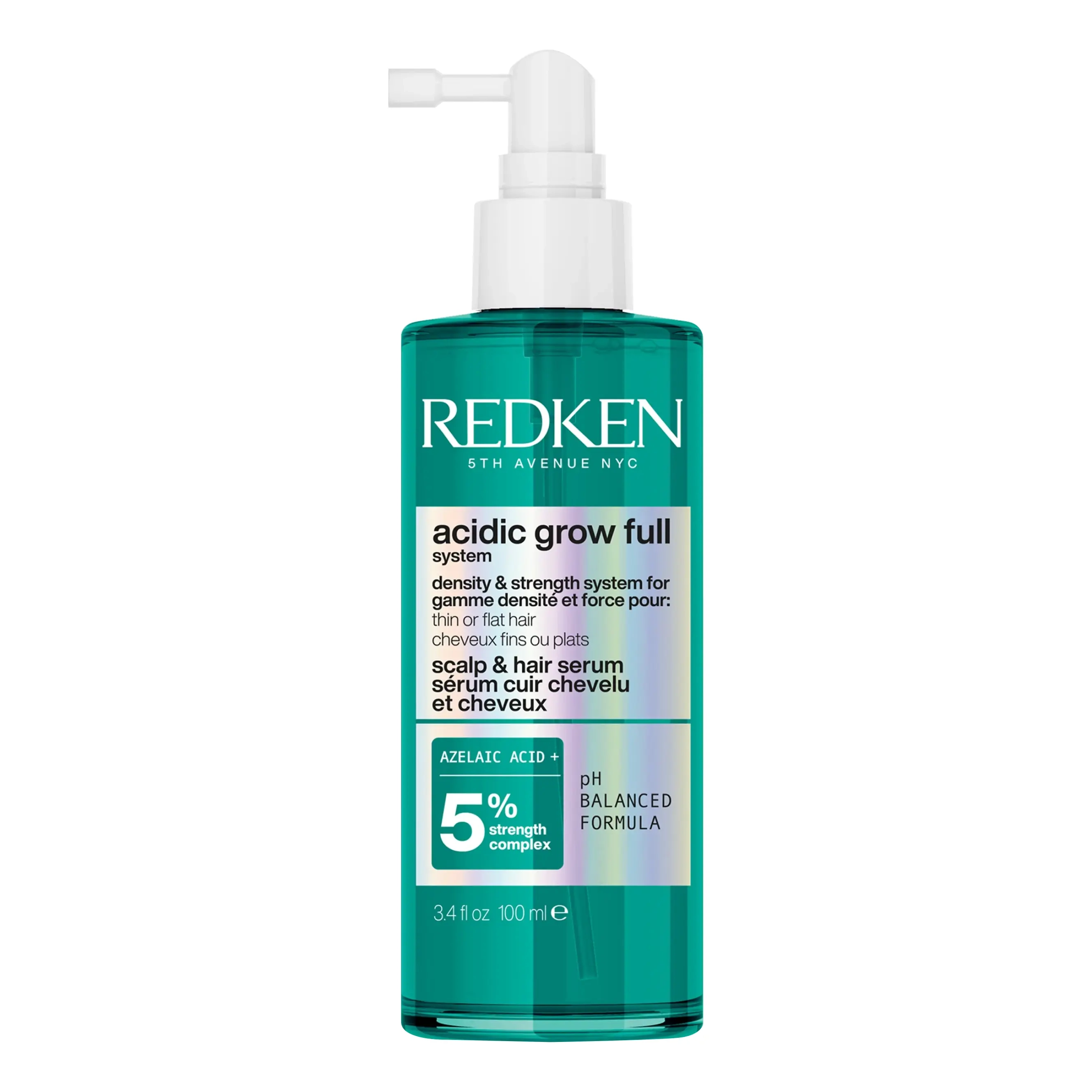 Зміцнювальна сироватка для шкіри голови та густоти волосся Acidic Grow Full System Scalp & Hair Serum REDKEN Обʼєм 100 мл