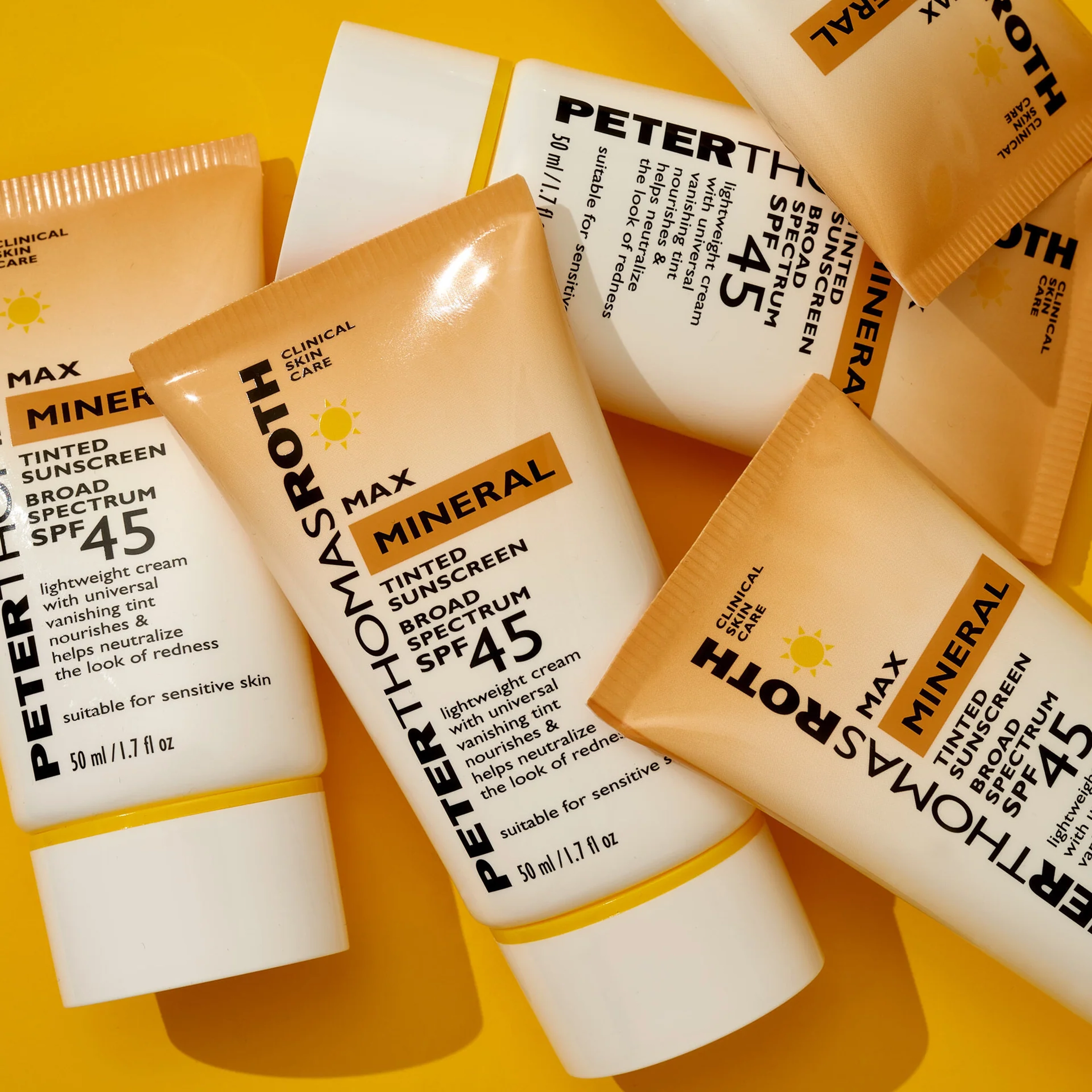 Мінеральний сонцезахисний крем-тінт із SPF 45 Max Mineral Tinted Sunscreen Broad Spectrum SPF 45 PETER THOMAS ROTH Обʼєм 50 мл — фото 4