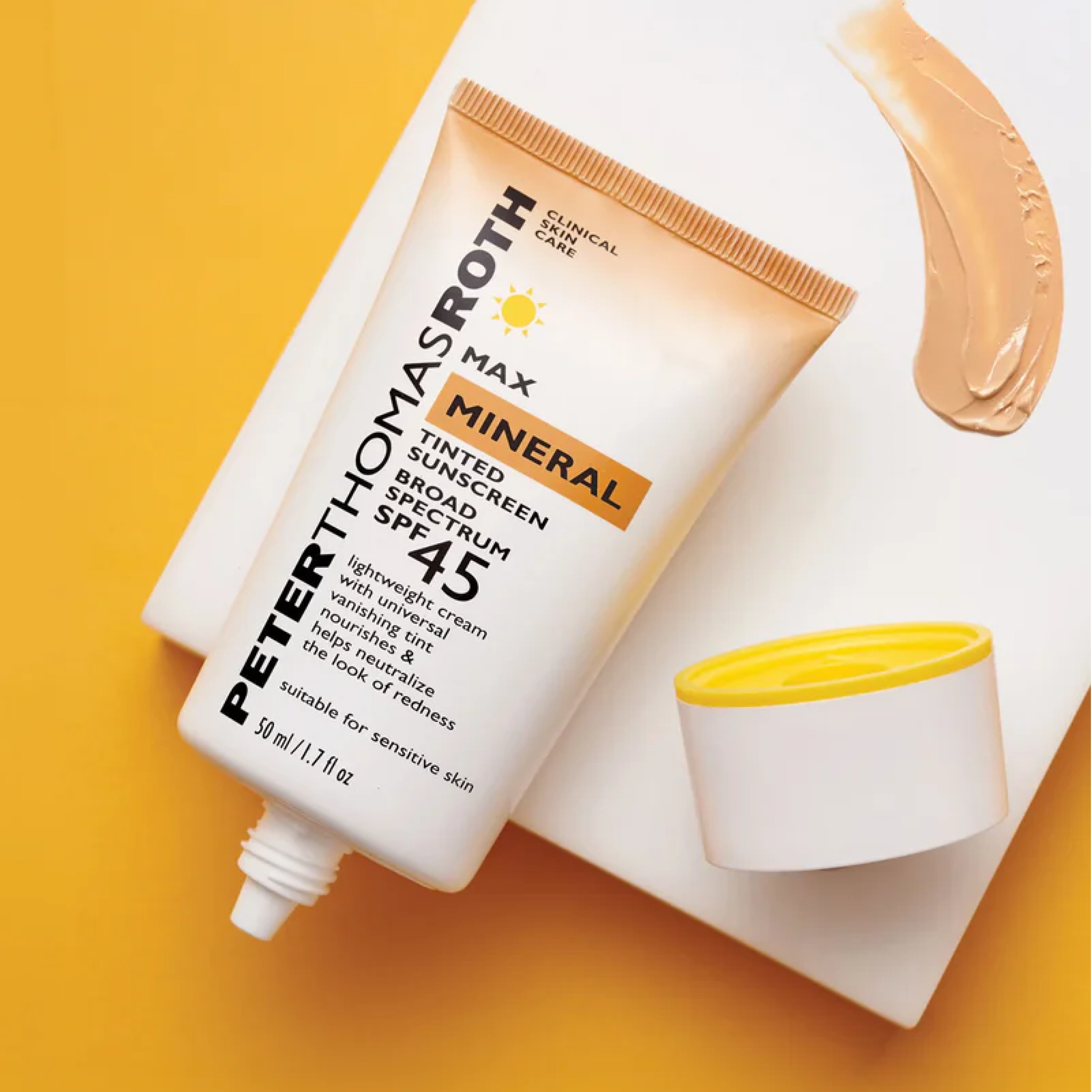 Мінеральний сонцезахисний крем-тінт із SPF 45 Max Mineral Tinted Sunscreen Broad Spectrum SPF 45 PETER THOMAS ROTH Обʼєм 50 мл — фото 2