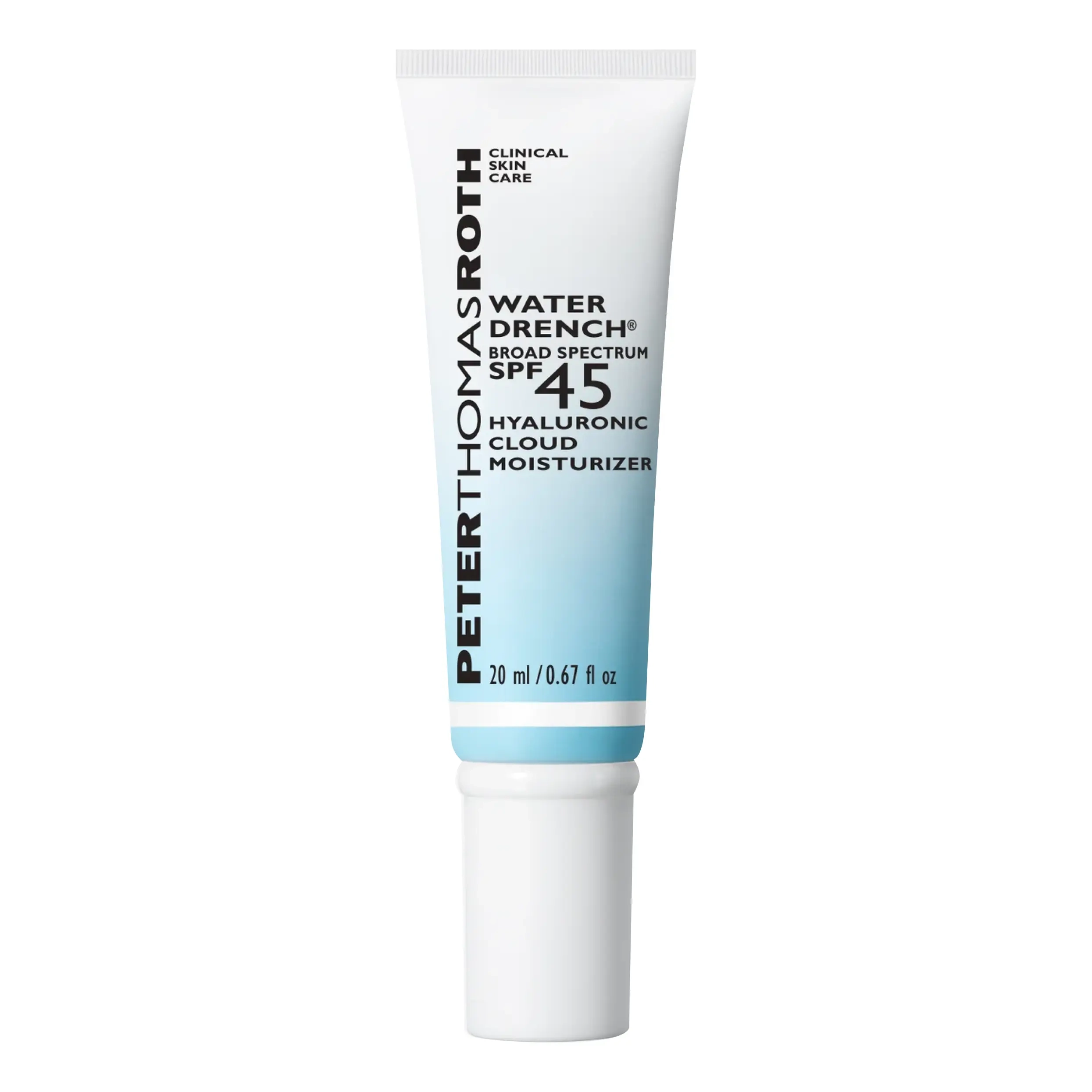 Зволожувальний сонцезахисний крем для обличчя з SPF 45 Water Drench Broad Spectrum SPF 45 Hyaluronic Cloud Moisturizer PETER THOMAS ROTH Обʼєм 20 мл