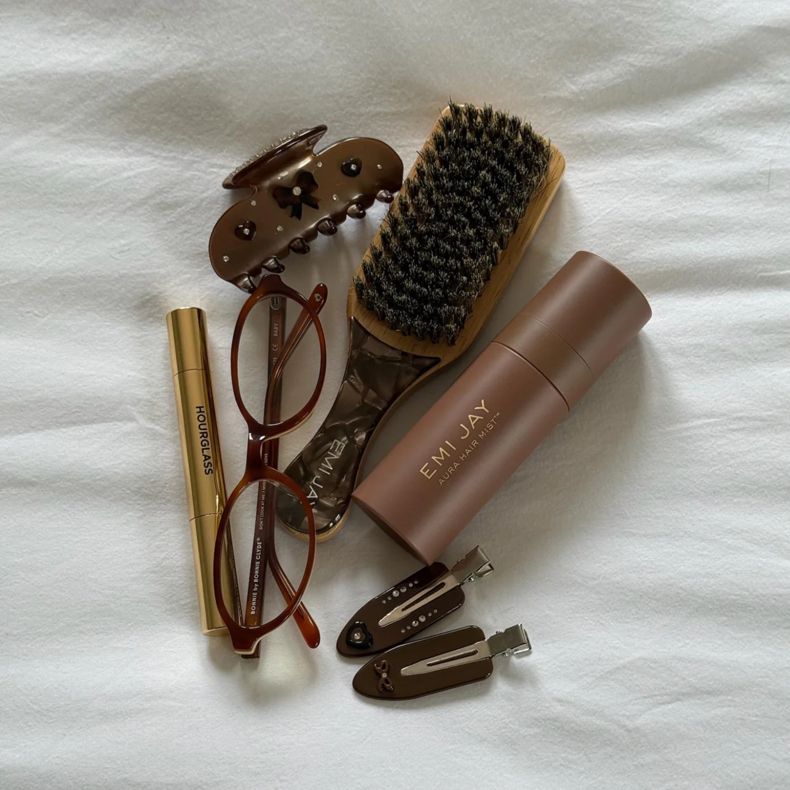 Міні щітка для волосся Mini Boar Bristle Brush in Toasted Sugar EMI JAY — фото 3