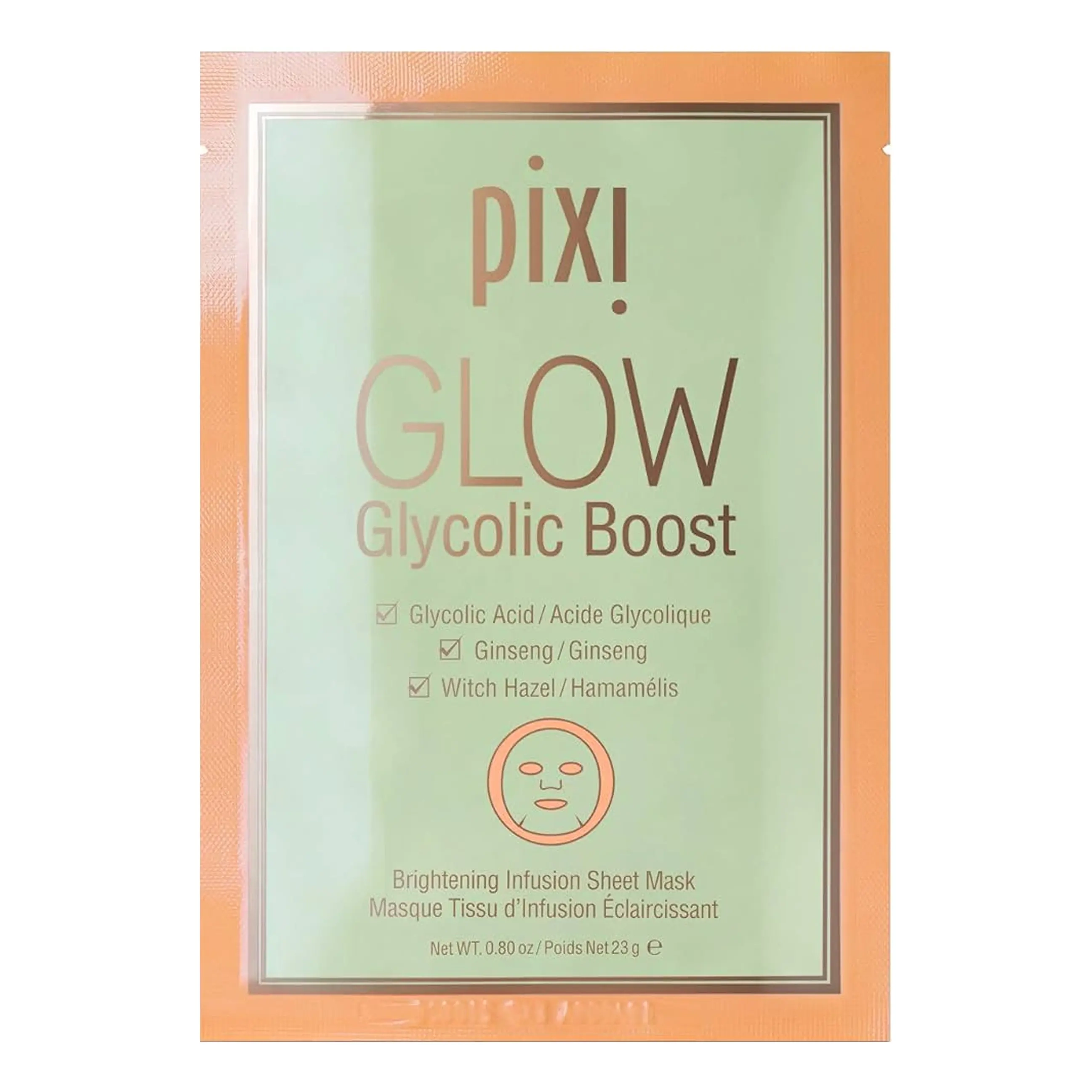 Тканинна маска для обличчя з гліколевою кислотою Glow Sheet Mask PIXI