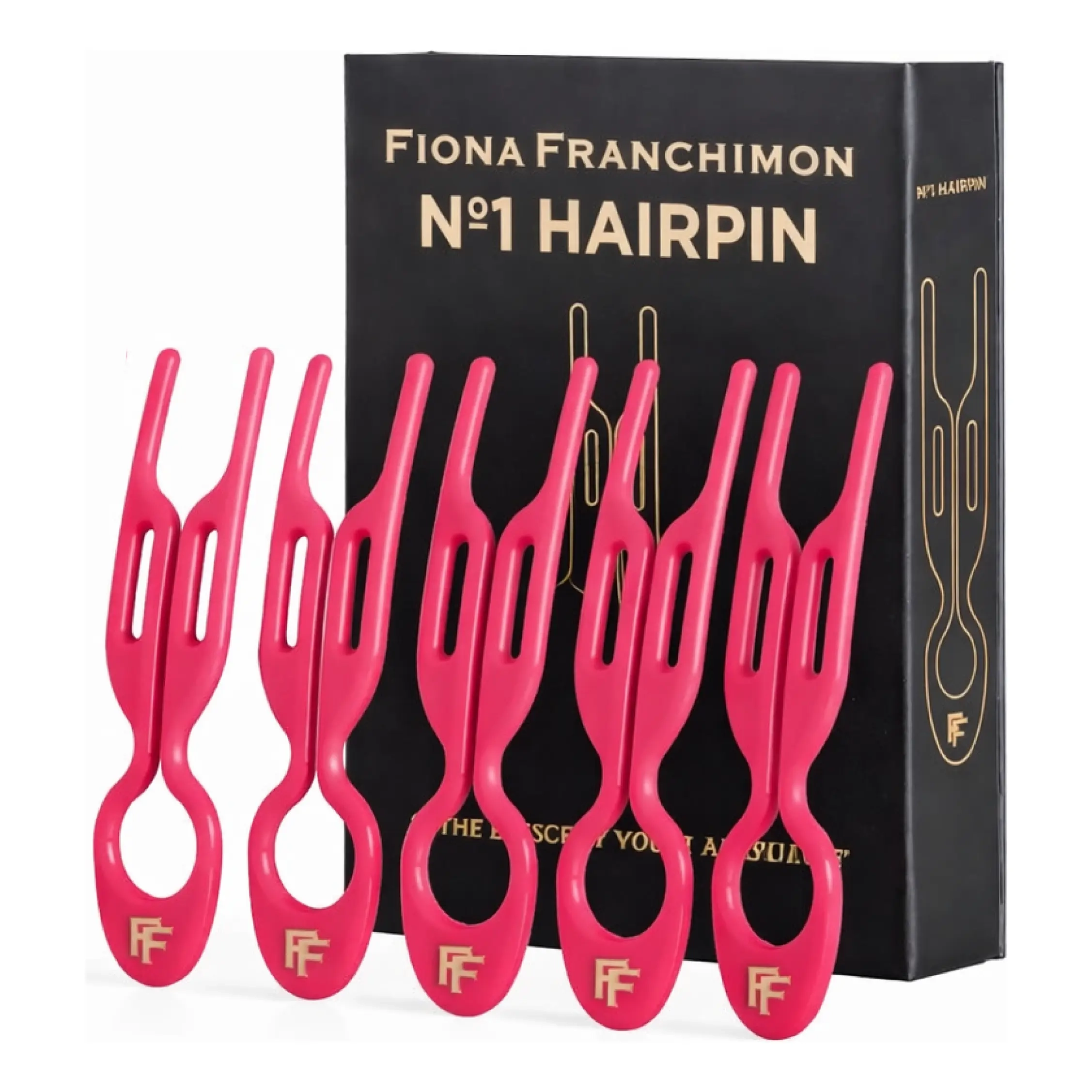 Набор шпилек для волос № 1 Hairpin Strawberry Pink (5 per box) FIONA FRANCHIMON