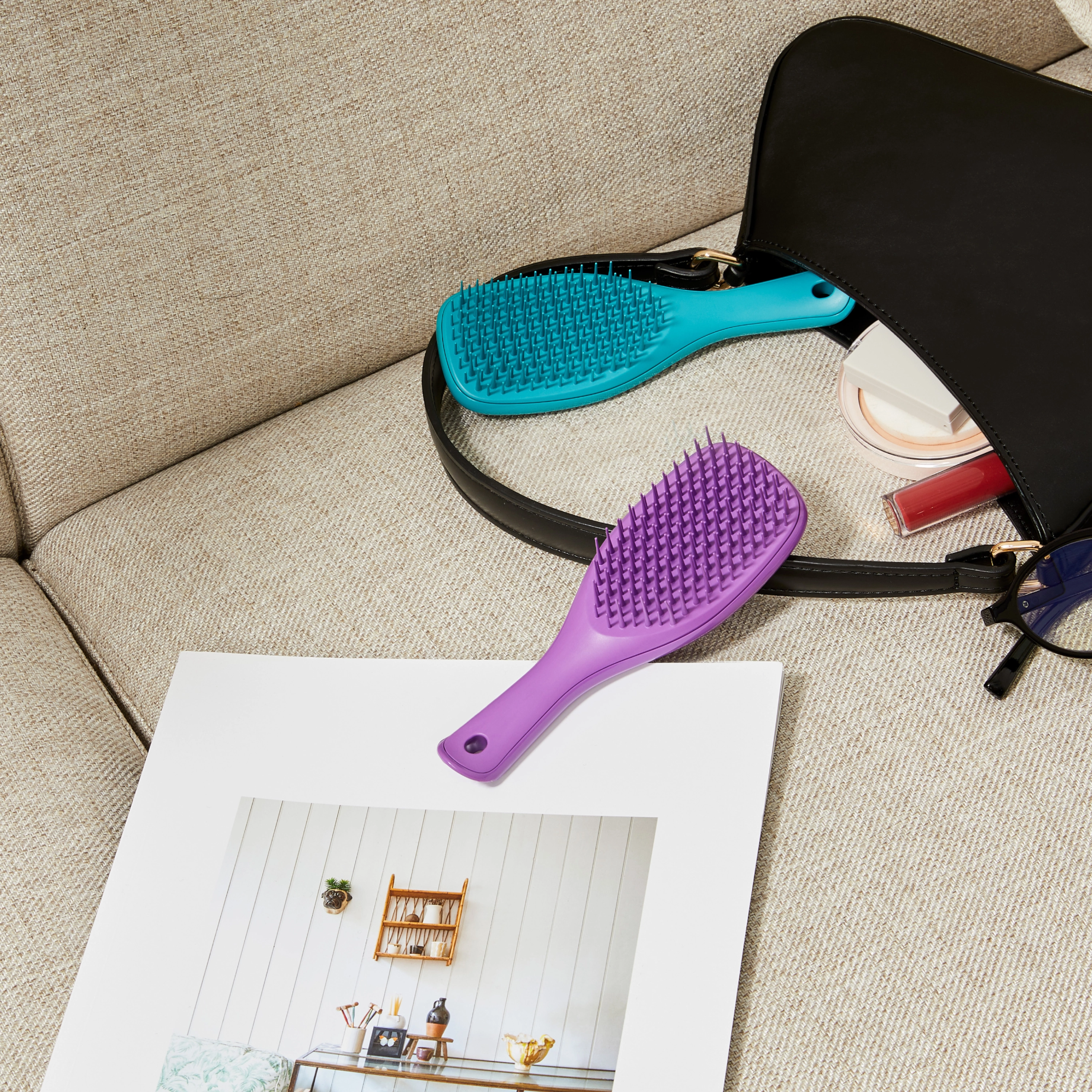 Щетка для волос The Ultimate Detangler Mini TANGLE TEEZER Оттенок Fresh Purple — фото 6