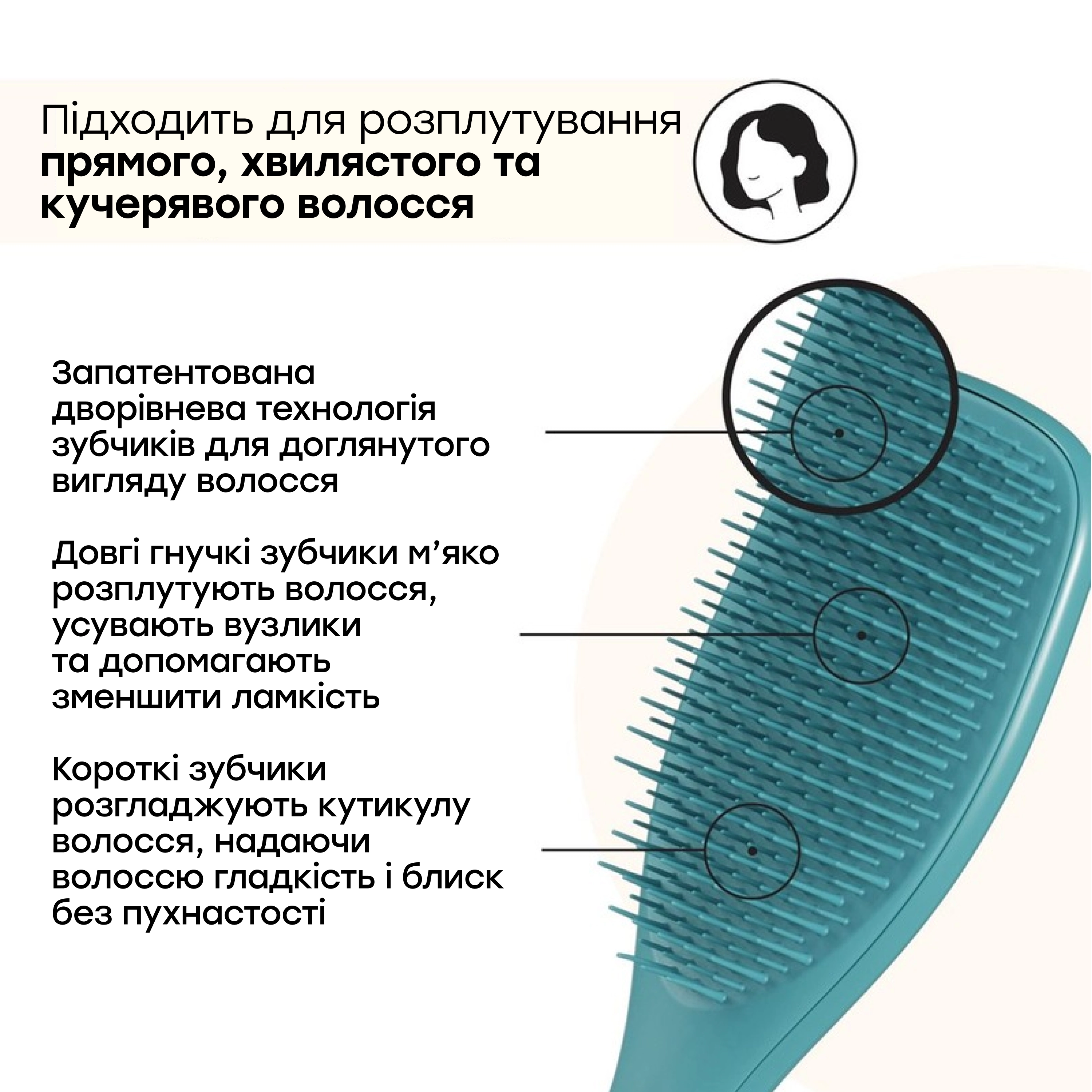 Щітка для волосся The Ultimate Detangler TANGLE TEEZER Відтінок Transformative Teal — фото 6