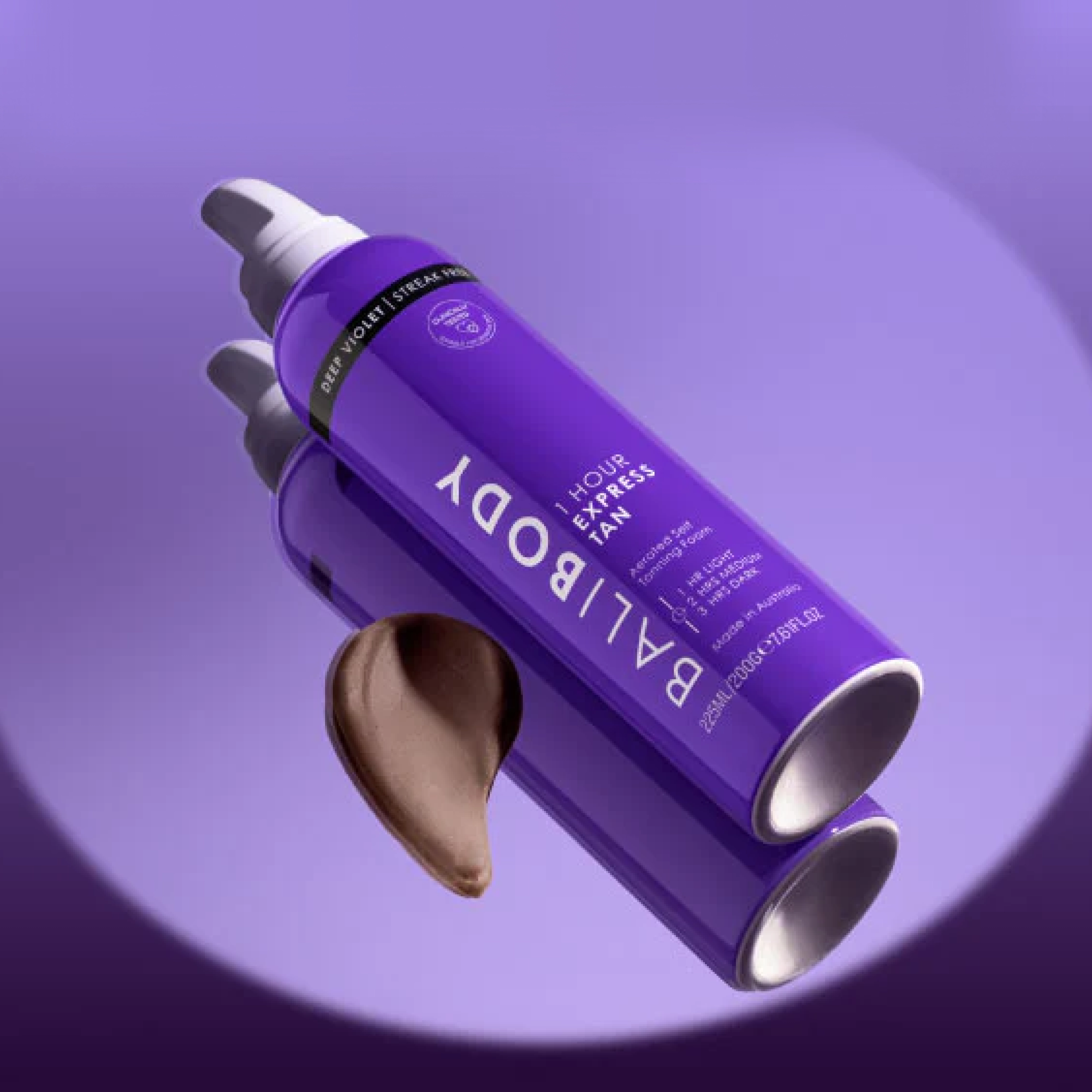 Експрес-автозасмага для тіла Express Self Tan Deep Violet BALI BODY Обʼєм 225 мл — фото 6