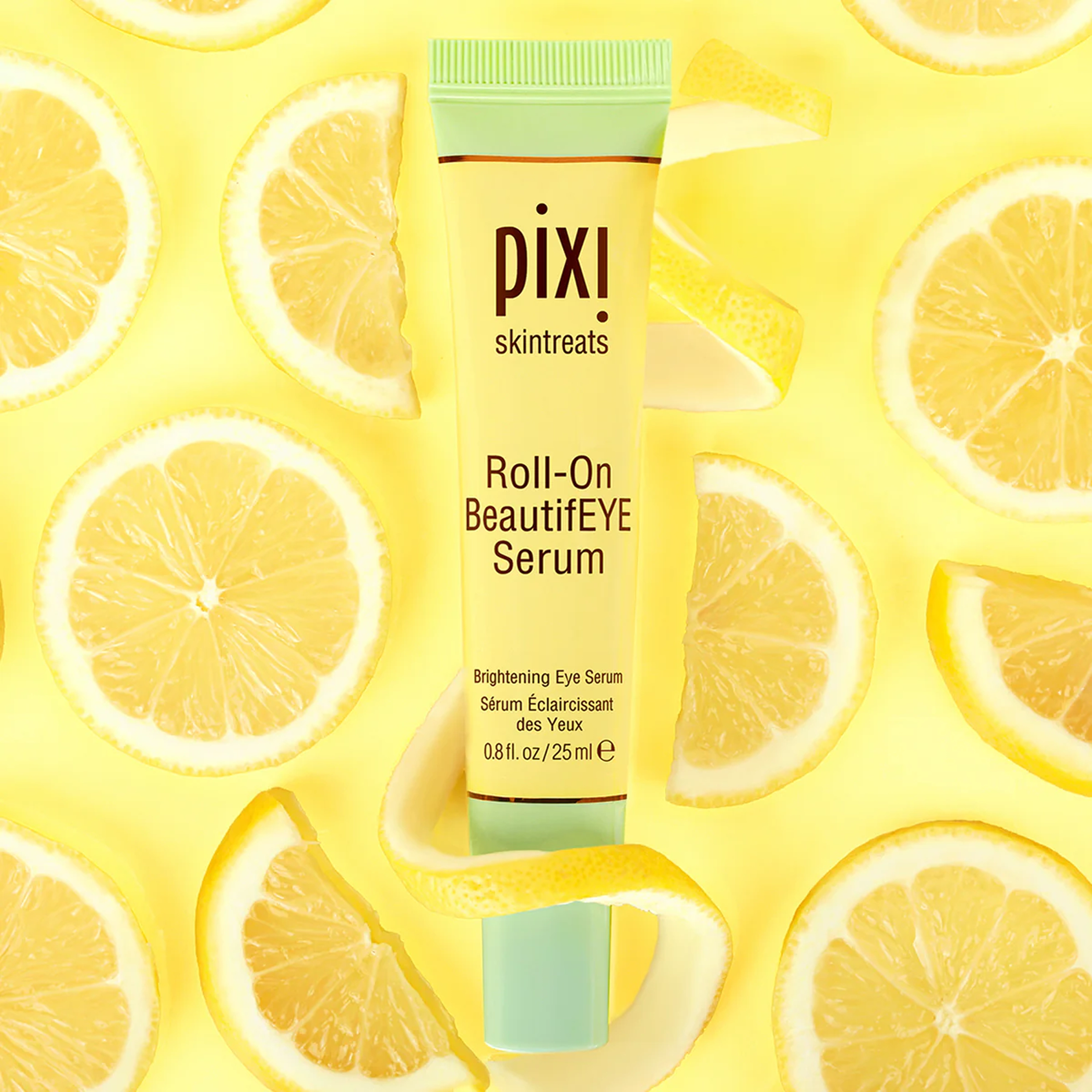 Освітлювальна роликова сироватка для шкіри навколо очей BeautifEYE Roll On Eye Serum PIXI Обʼєм 25 мл — фото 4
