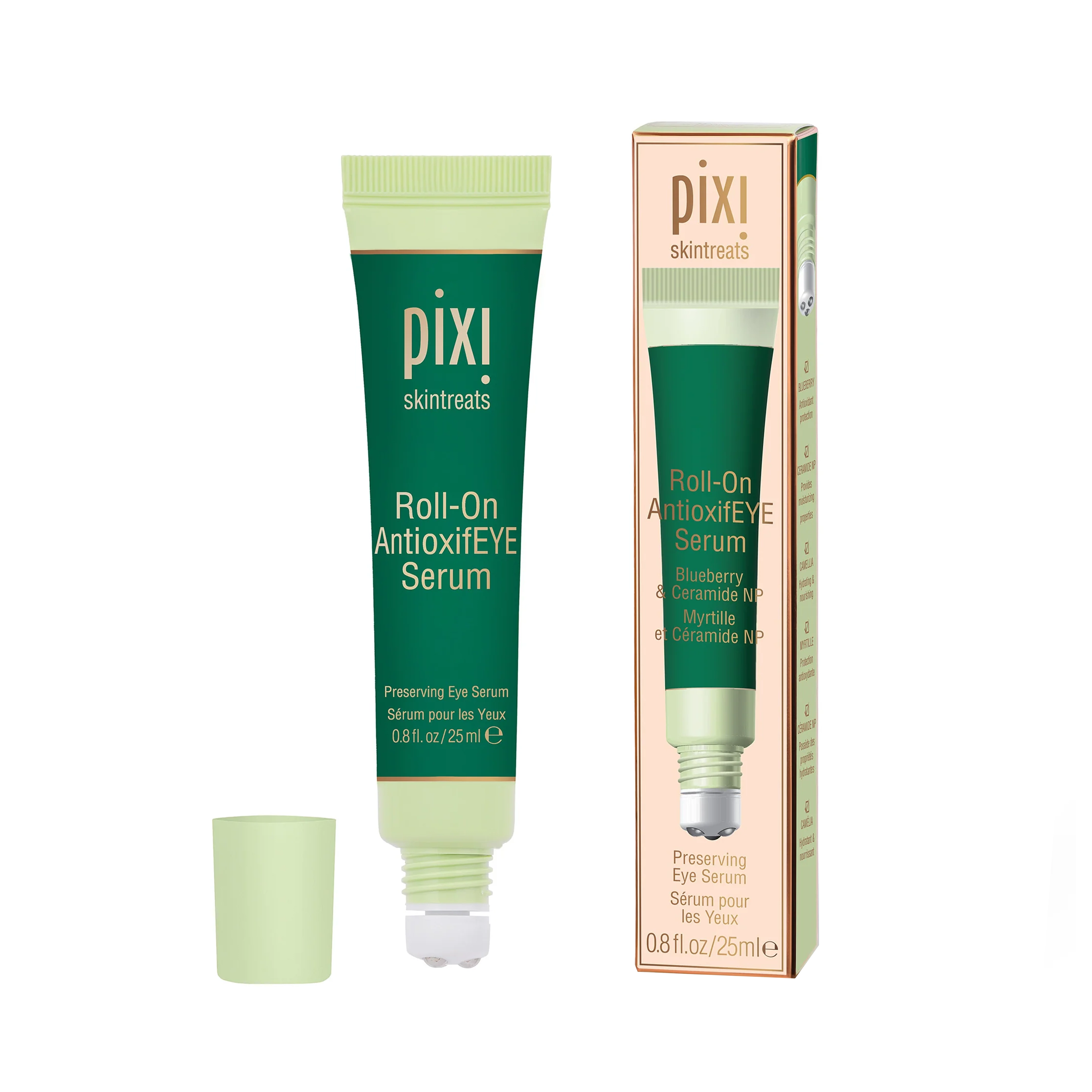 Антиоксидантна роликова сироватка проти набряків Antioxidant Roll On Eye Serum PIXI Обʼєм 25 мл — фото 9