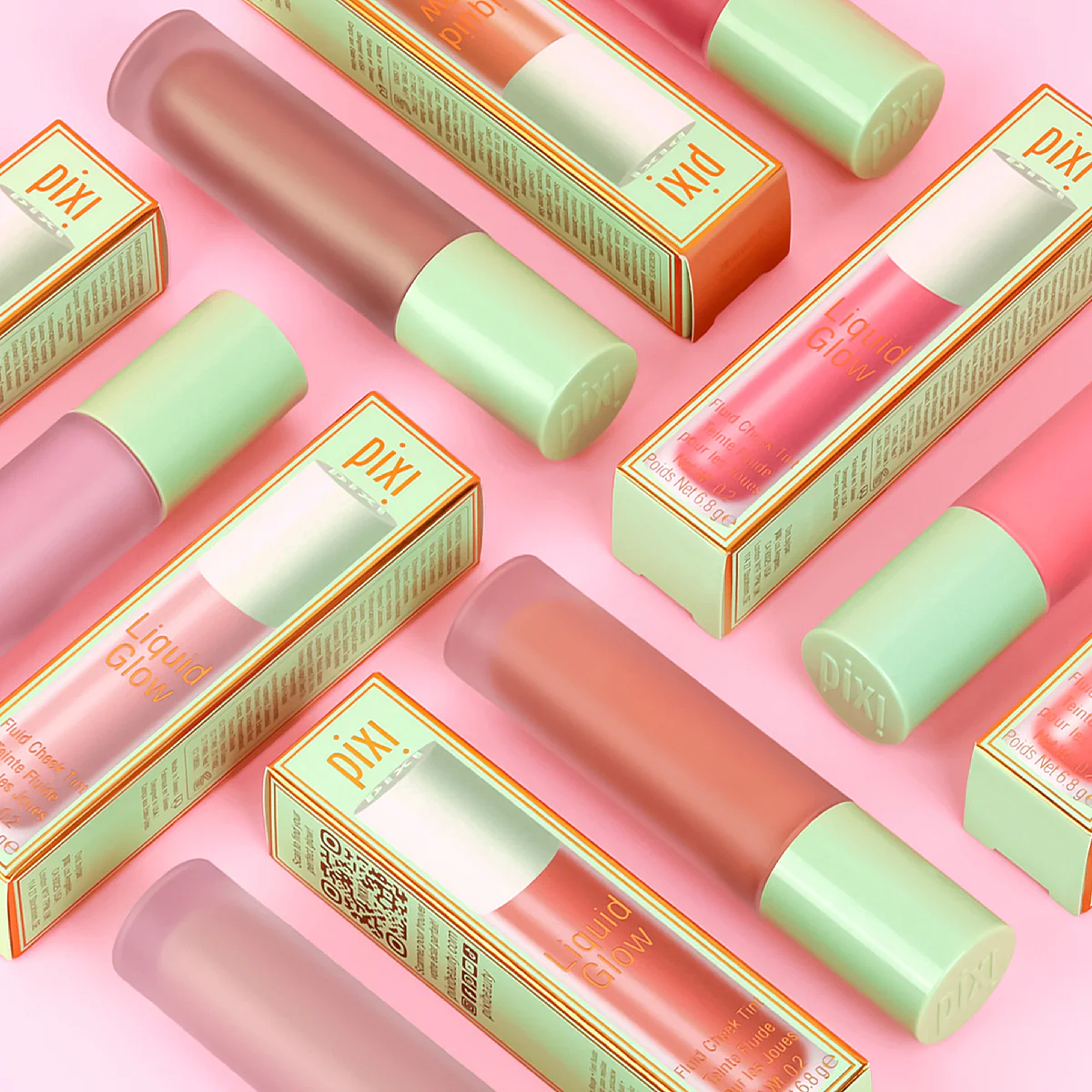 Жидкие румяна и тинт для губ 2-в-4 LiquidGlow Blush PIXI Вес 6.8 г — фото 5