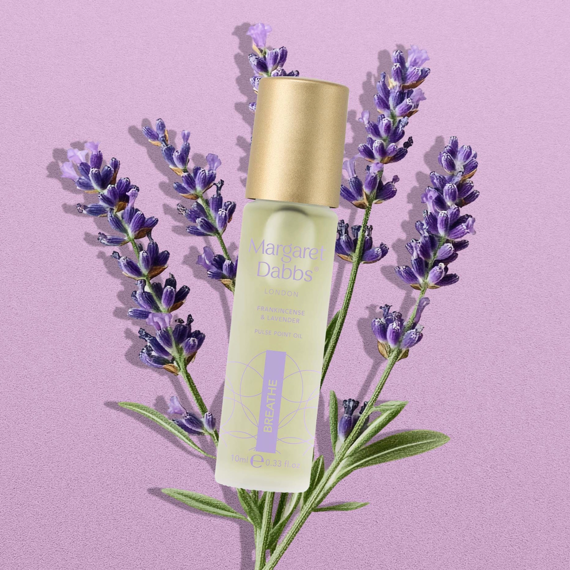 Ароматична олія для розслаблення з ладаном і лавандою Breathe Pulse Point Oil Frankincense & Lavender MARGARET DABBS LONDON Обʼєм 10 мл — фото 2