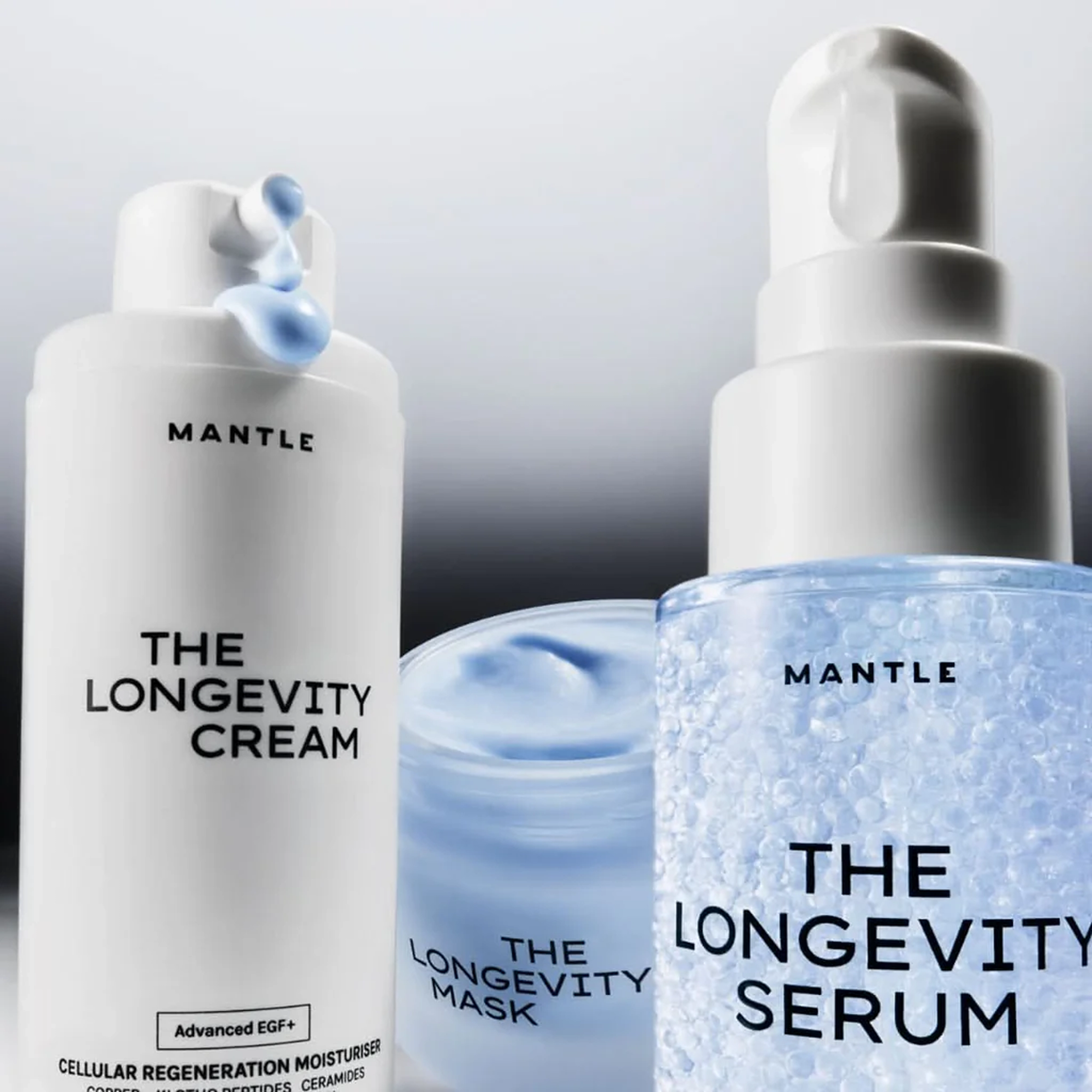 Сироватка для клітинного оновлення та пружності шкіри The Longevity Serum – Cellular Regeneration Sphere Serum MANTLE Обʼєм 30 мл — фото 5