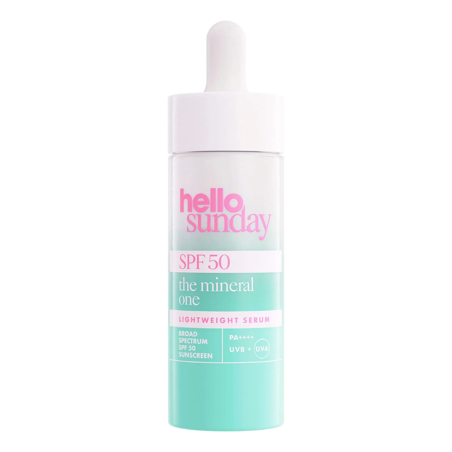 Минеральная солнцезащитная сыворотка SPF 50 со скваланом The Mineral One SPF 50 Lightweight Serum with Squalane HELLO SUNDAY Объем 30 мл