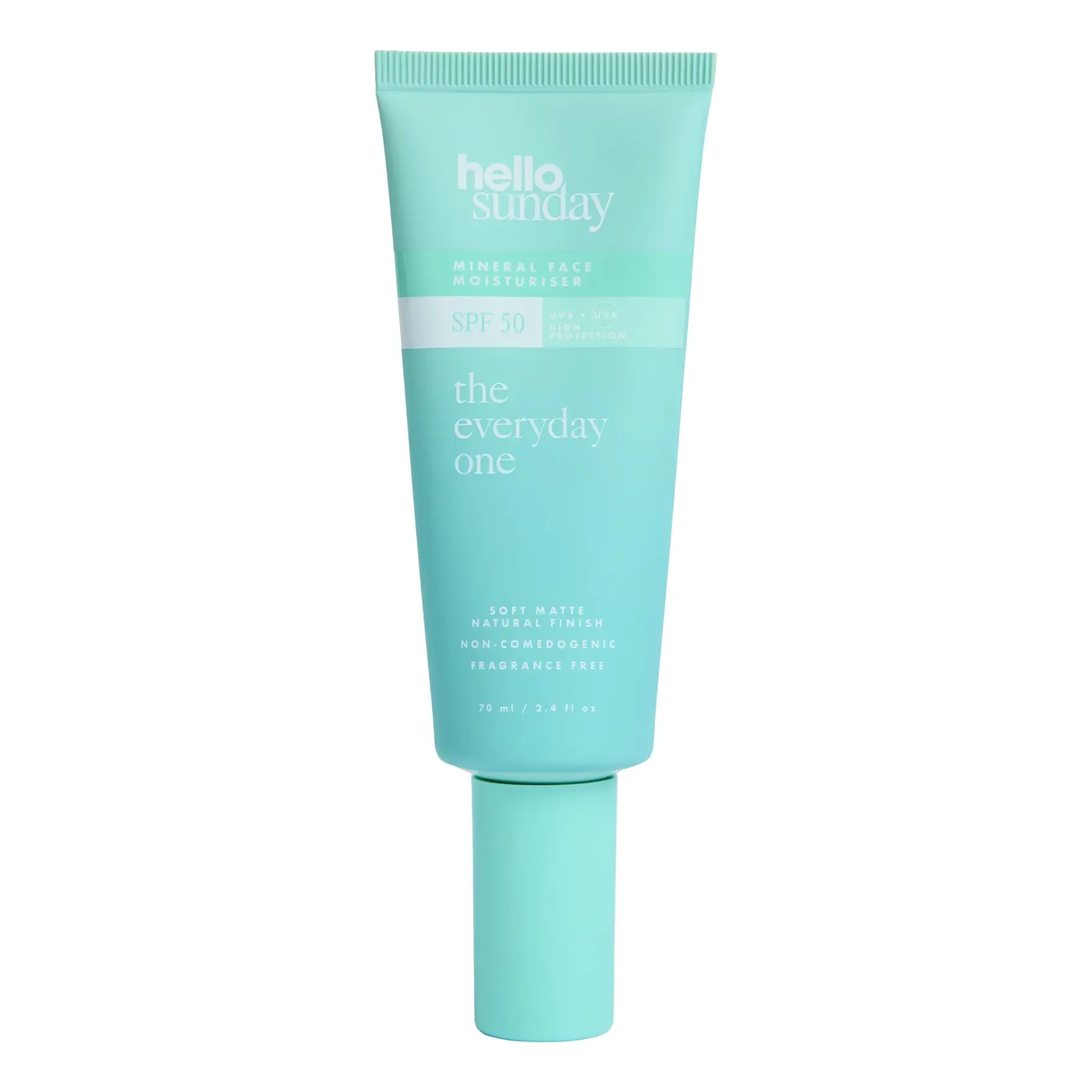 Минеральный увлажняющий крем для лица SPF 50 The Everyday One Non-Comedogenic Mineral Face Moisturiser SPF 50 with Centella Asiatica HELLO SUNDAY Объем 70 мл