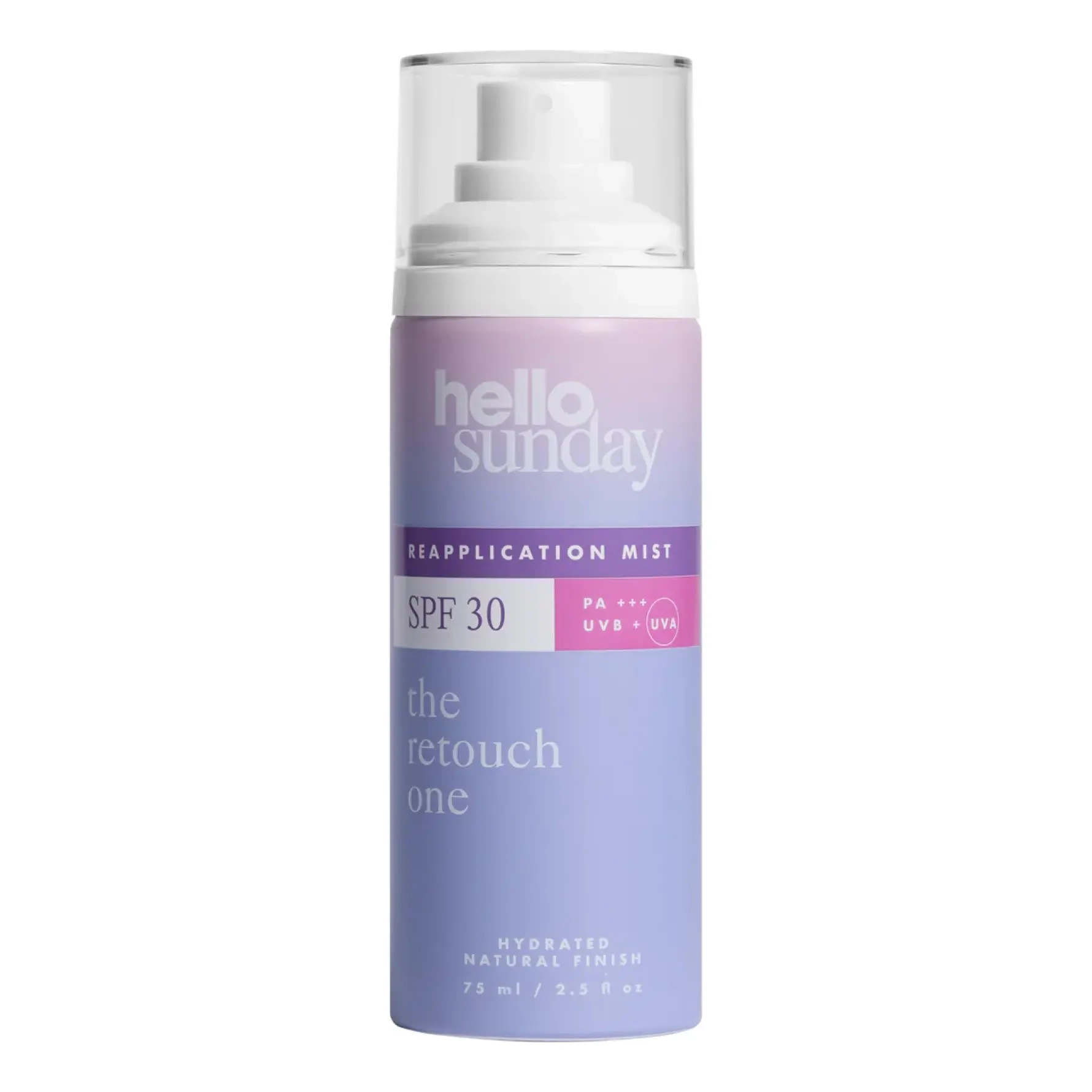 Сонцезахисний міст SPF 30 для оновлення захисту The Retouch One Reapplication Mist SPF 30 with Niacinamide HELLO SUNDAY Обʼєм 75 мл