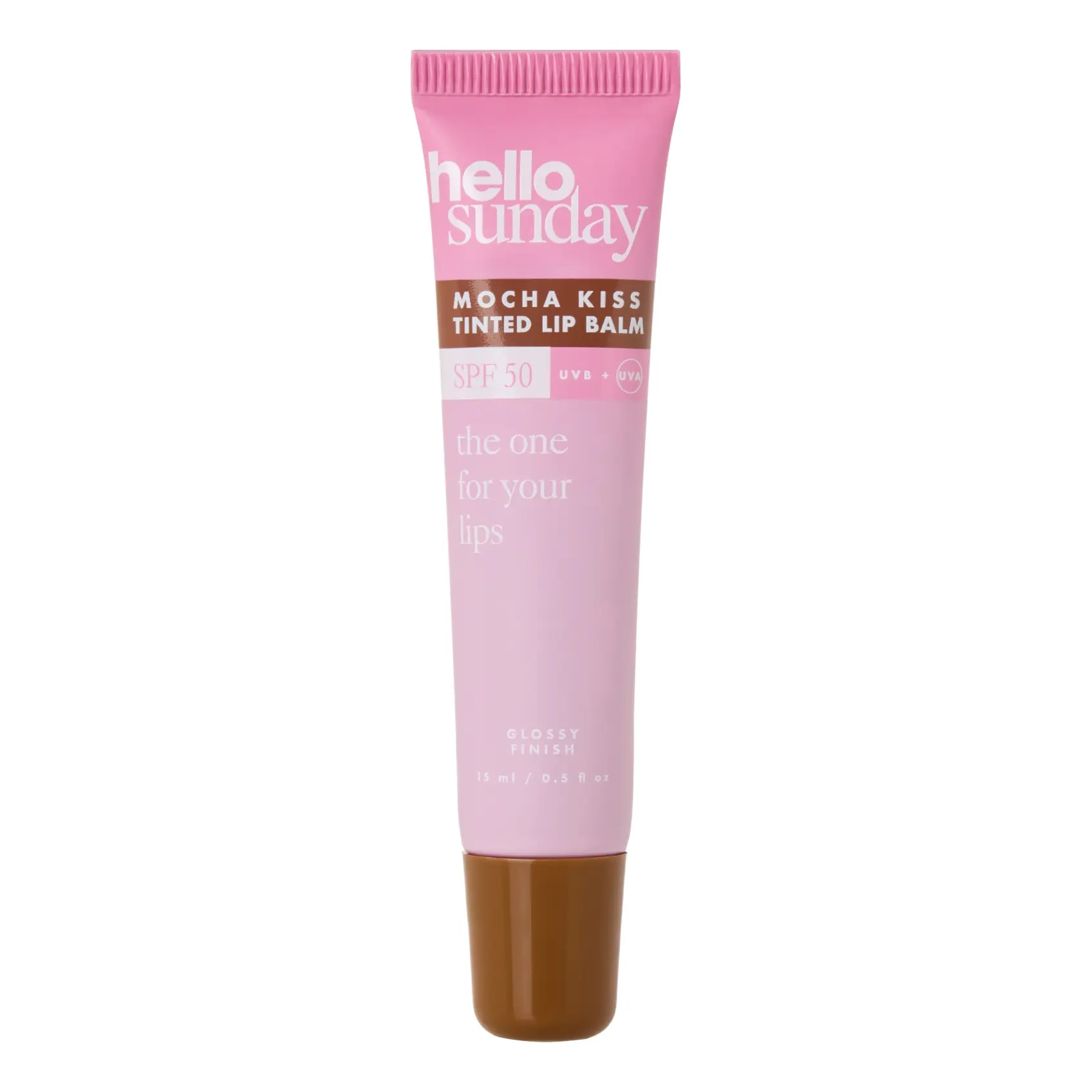 Зволожувальний відтінковий бальзам для губ SPF 50 з маслом ши Tinted Lip Balm SPF 50 HELLO SUNDAY Відтінок Mocha Kiss