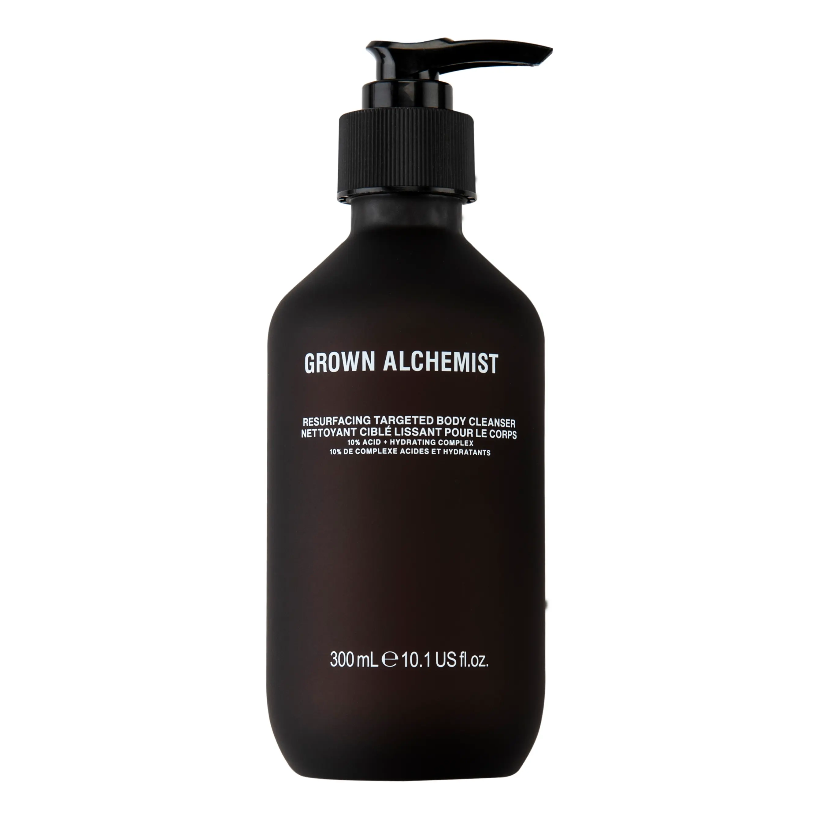 Отшелушивающий гель для душа с AHA- и BHA-кислотами Resurfacing Targeted Body Cleanser GROWN ALCHEMIST Объем 300 мл