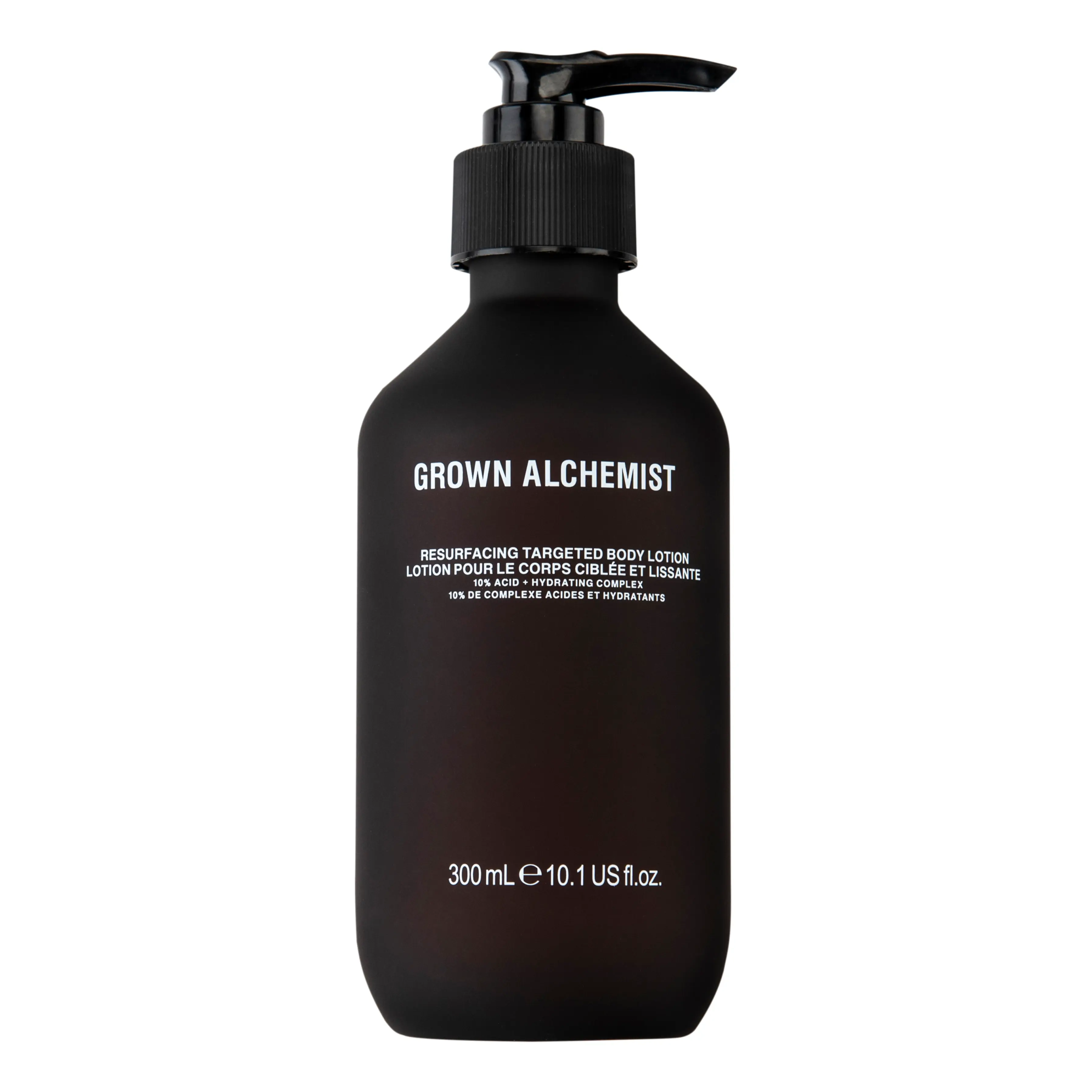 Відлущувальний лосьйон для тіла з AHA- та BHA-кислотами Resurfacing Targeted Body Lotion GROWN ALCHEMIST Обʼєм 300 мл