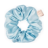Об'ємна шовкова резинка Silk Large Scrunchie MON MOU Відтінок Baby Blue