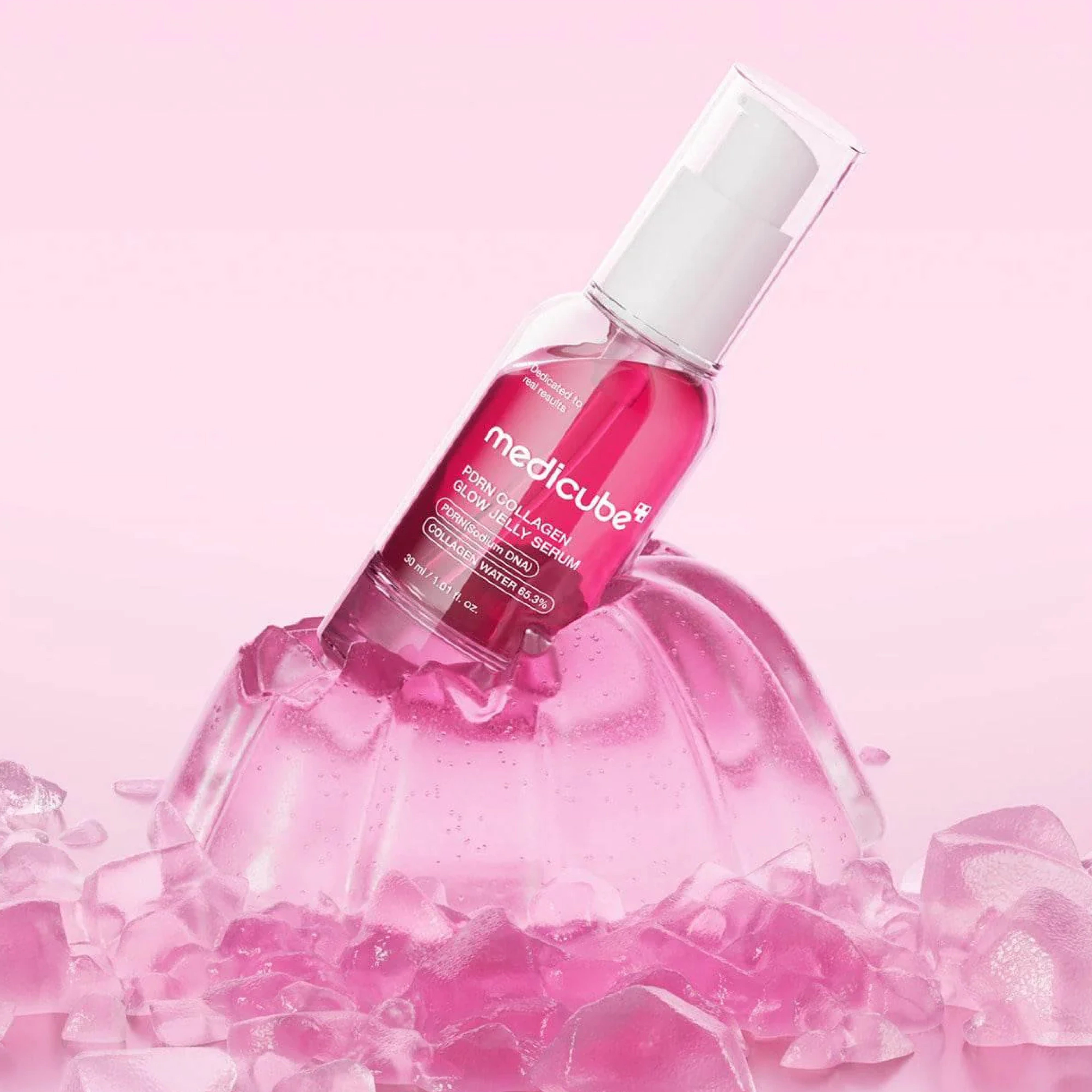 Сироватка-желе з полінуклеотидами та колагеном для сяйва шкіри PDRN Collagen Glow Jelly Serum MEDICUBE Обʼєм 30 мл — фото 6