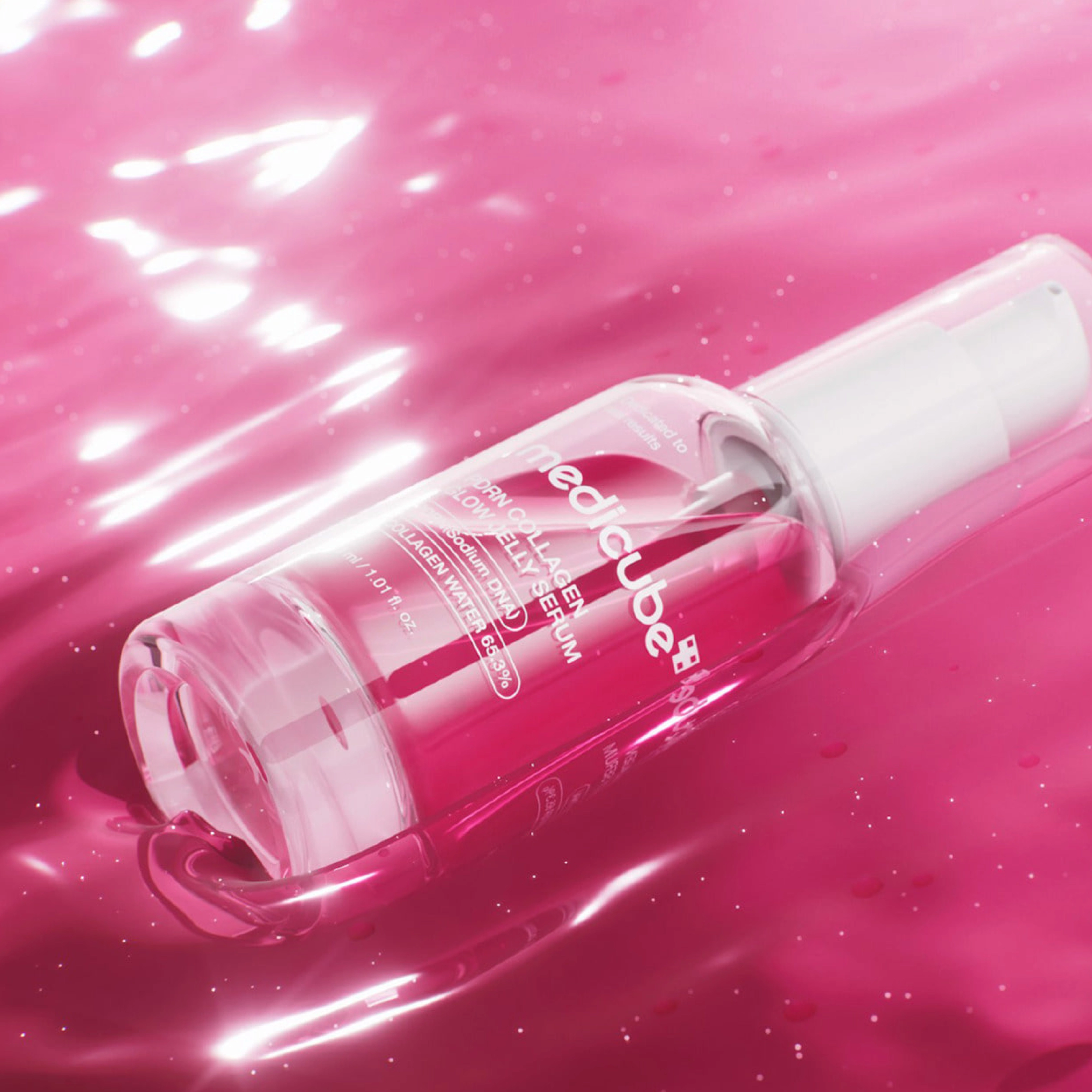 Сироватка-желе з полінуклеотидами та колагеном для сяйва шкіри PDRN Collagen Glow Jelly Serum MEDICUBE Обʼєм 30 мл — фото 2
