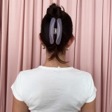 Заколка-краб для волосся у формі півмісяця Half Moon Clip in Pink Smoke EMI JAY — фото 2