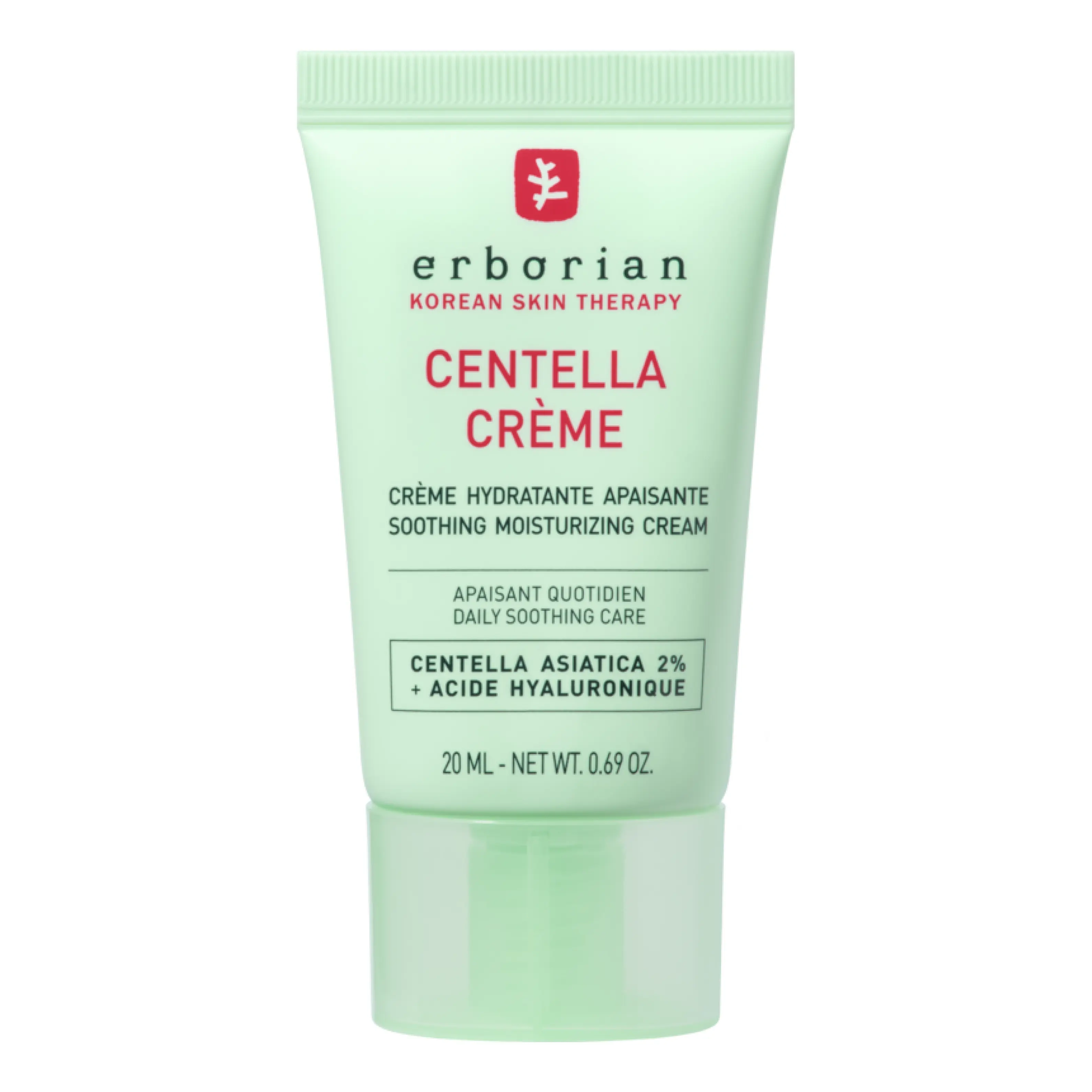 Заспокійливий крем для обличчя з центеллою Centella Cream ERBORIAN Обʼєм 20 мл