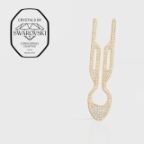 Шпилька для волос № 1 Hairpin Steel with Swarovski Crystals Yellow Gold Finish FIONA FRANCHIMON — фото 2