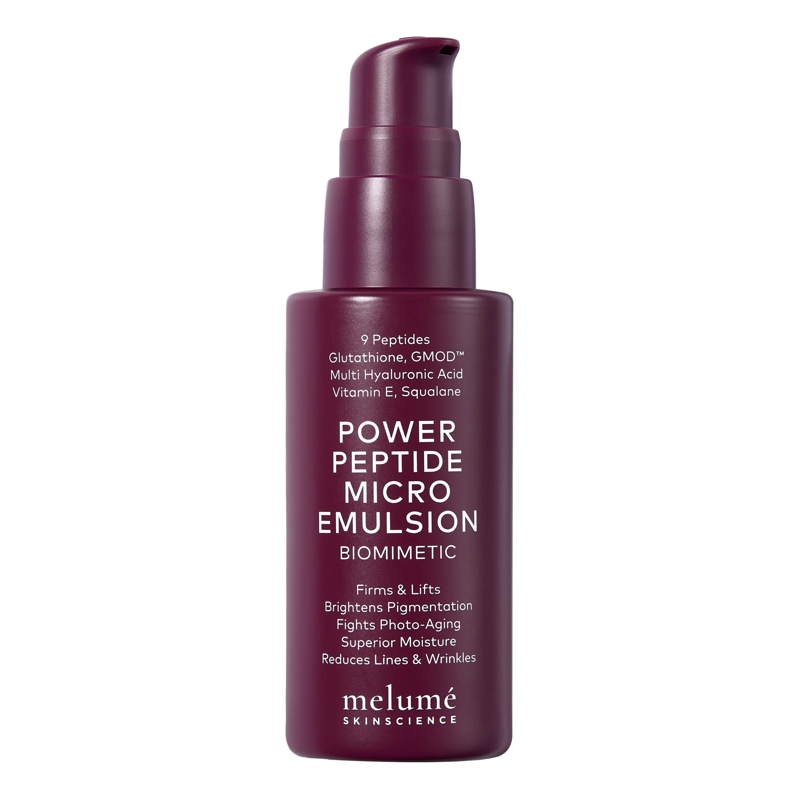 Пептидна мікроемульсія для омолодження шкіри Power Peptide Micro Emulsion MELUMÉ SKINSCIENCE Обʼєм 30 мл