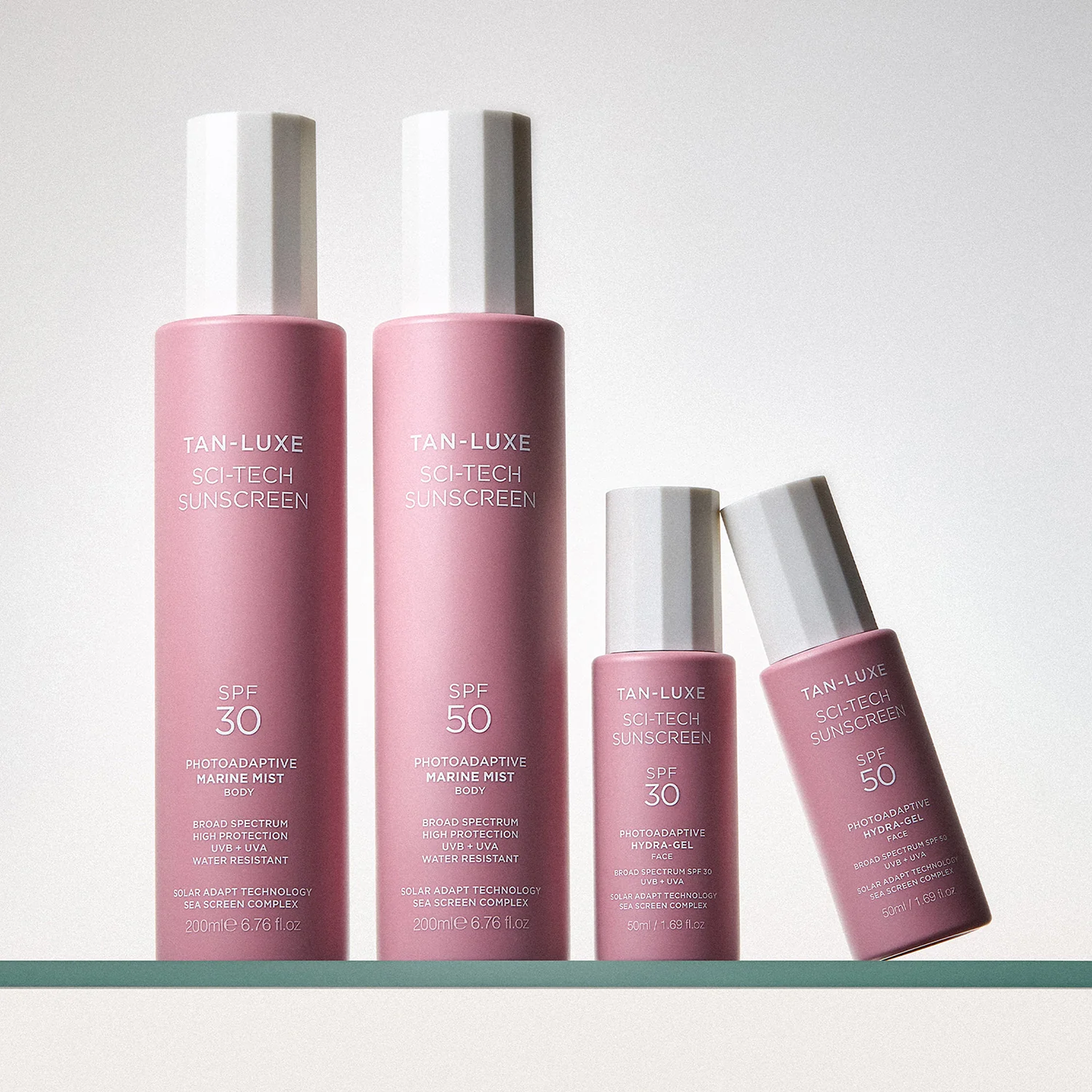 Фотоадаптивный солнцезащитный мист SPF 50 для тела Sci-Tech Sunscreen Photoadaptive Marine Mist SPF 50 TAN-LUXE Объем 200 мл — фото 5