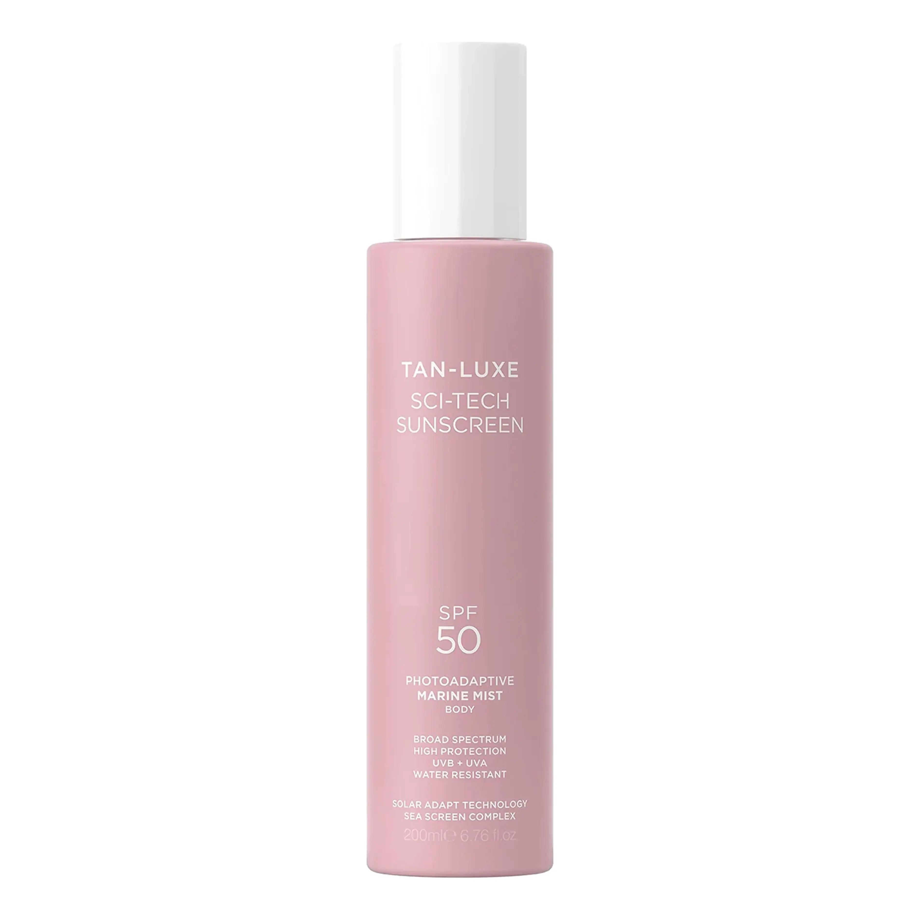 Фотоадаптивный солнцезащитный мист SPF 50 для тела Sci-Tech Sunscreen Photoadaptive Marine Mist SPF 50 TAN-LUXE Объем 200 мл