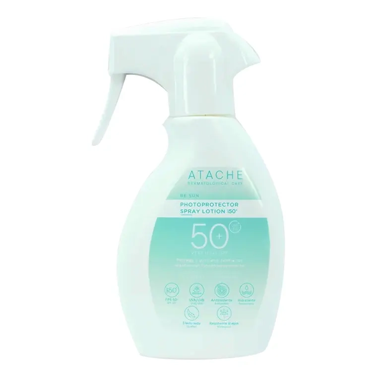 Солнцезащитный лосьон для тела BE SUN Photoprotector Spray Lotion SPF 50+ ATACHE Объем 200 мл