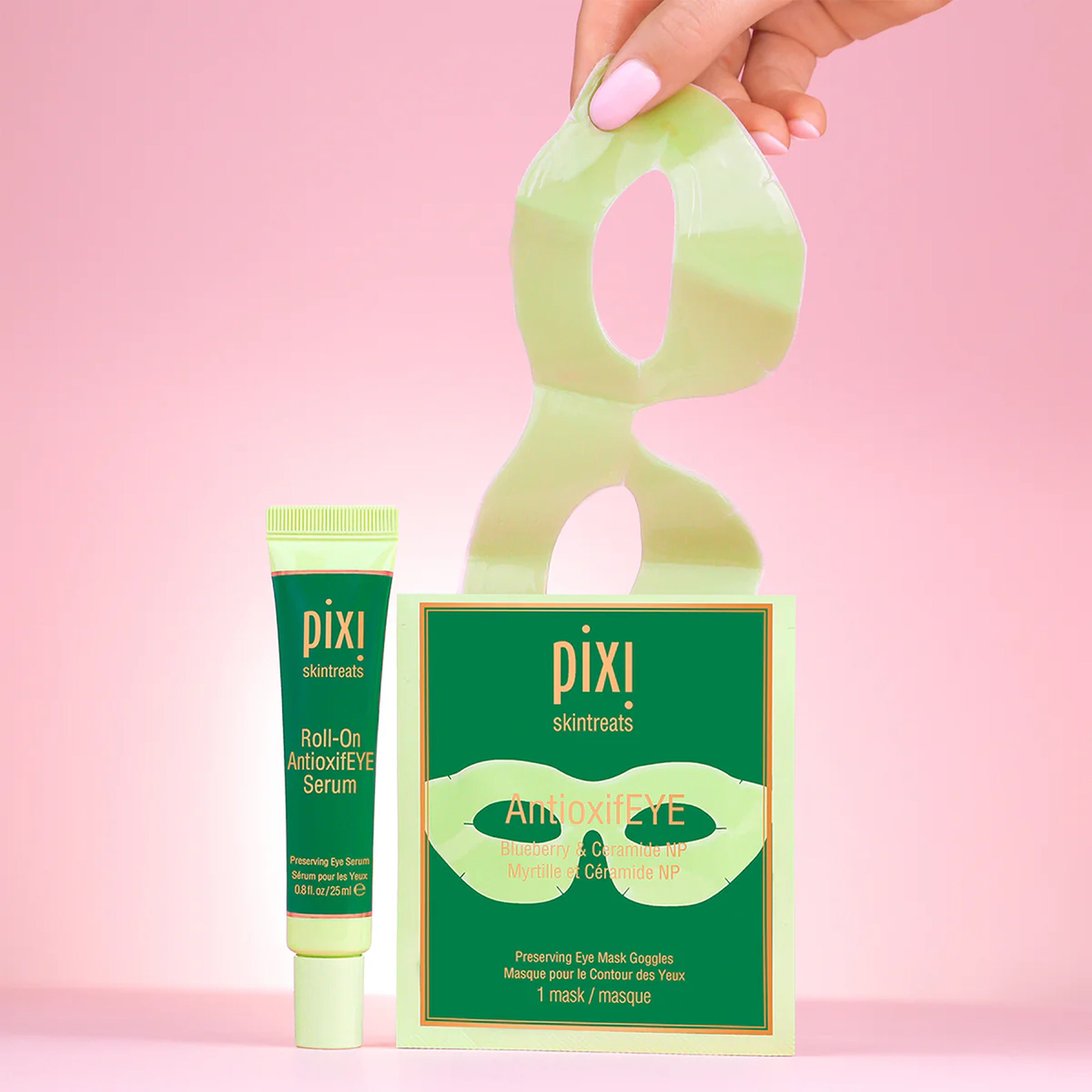 Набір із трьох гідрогелевих масок для шкіри навколо очей AntioxifEYE Eye Mask Goggles 3 pcs PIXI — фото 4