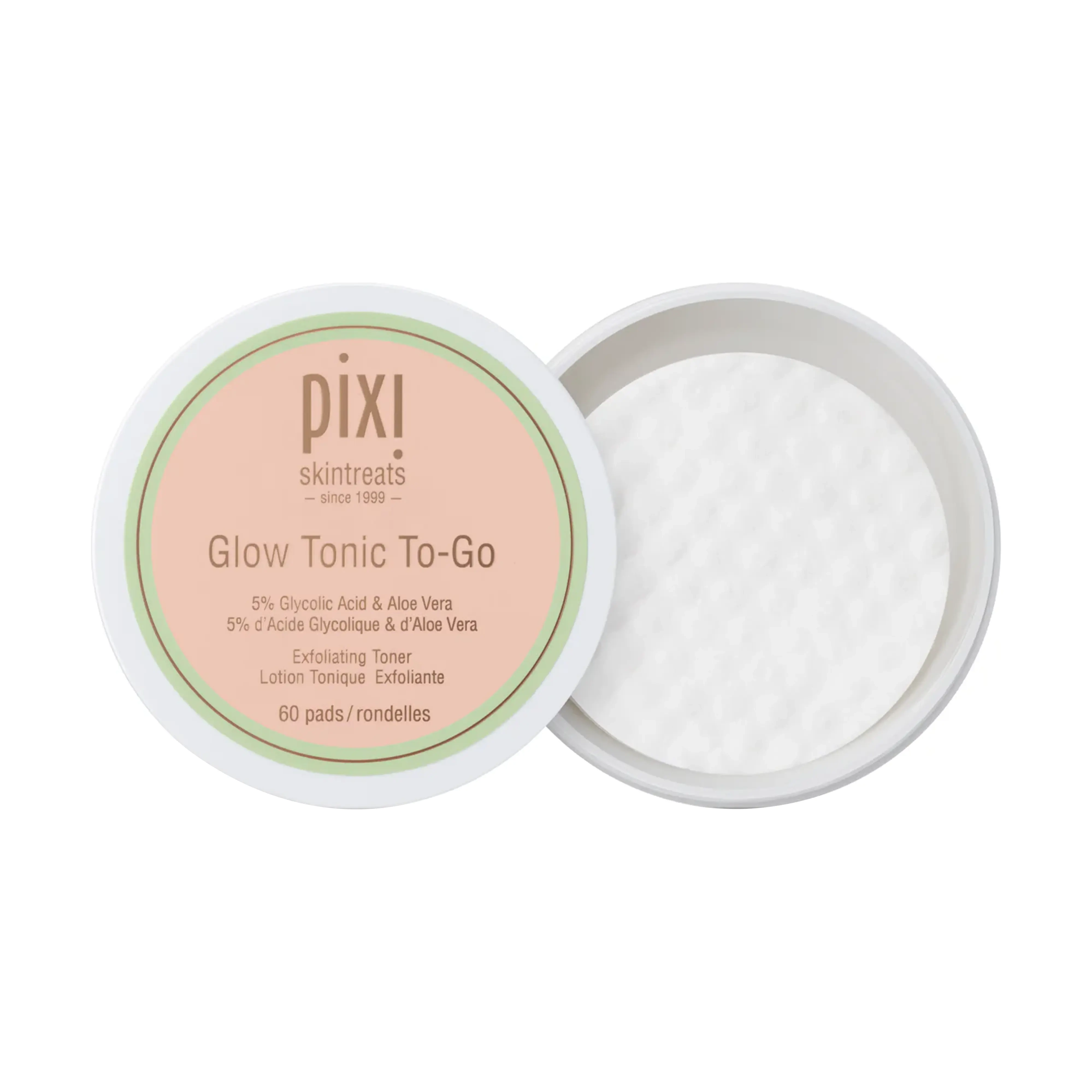Відлущувальні диски з гліколевою кислотою у travel форматі Glow Tonic To-Go PIXI