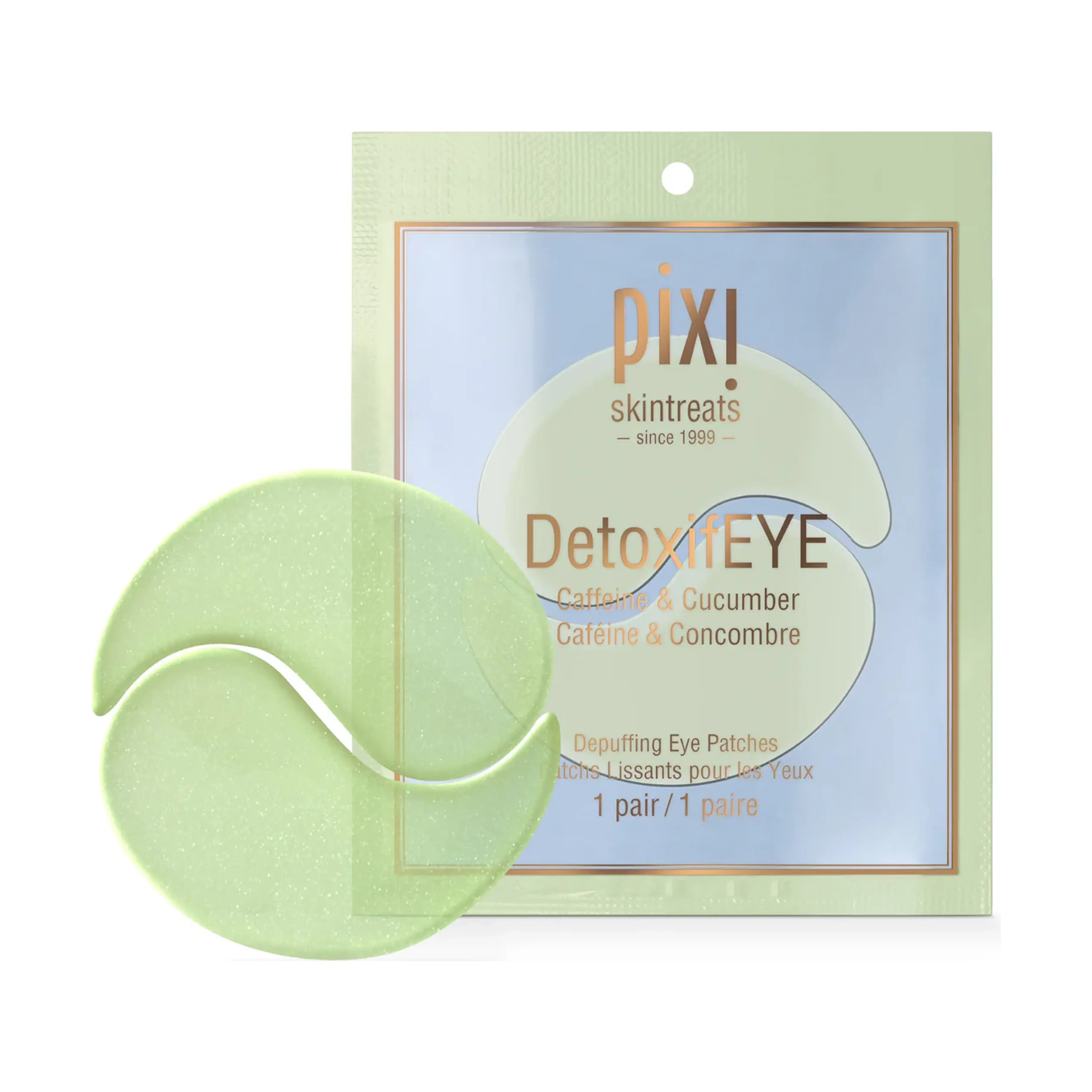 Патчі для зменшення набряків під очима DetoxifEYE Single-Use Eye Patches PIXI
